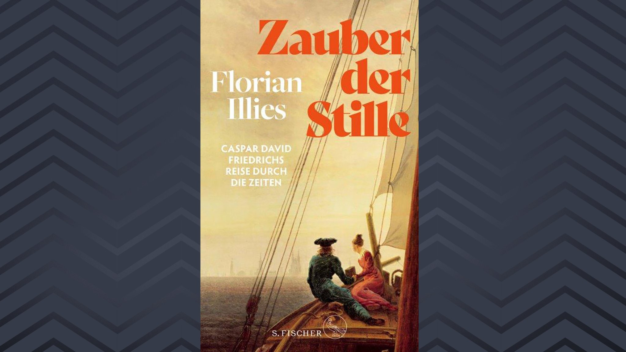 Cover mit einem hochkantigen Gemälde von Mann und Frau in einem Segelboot