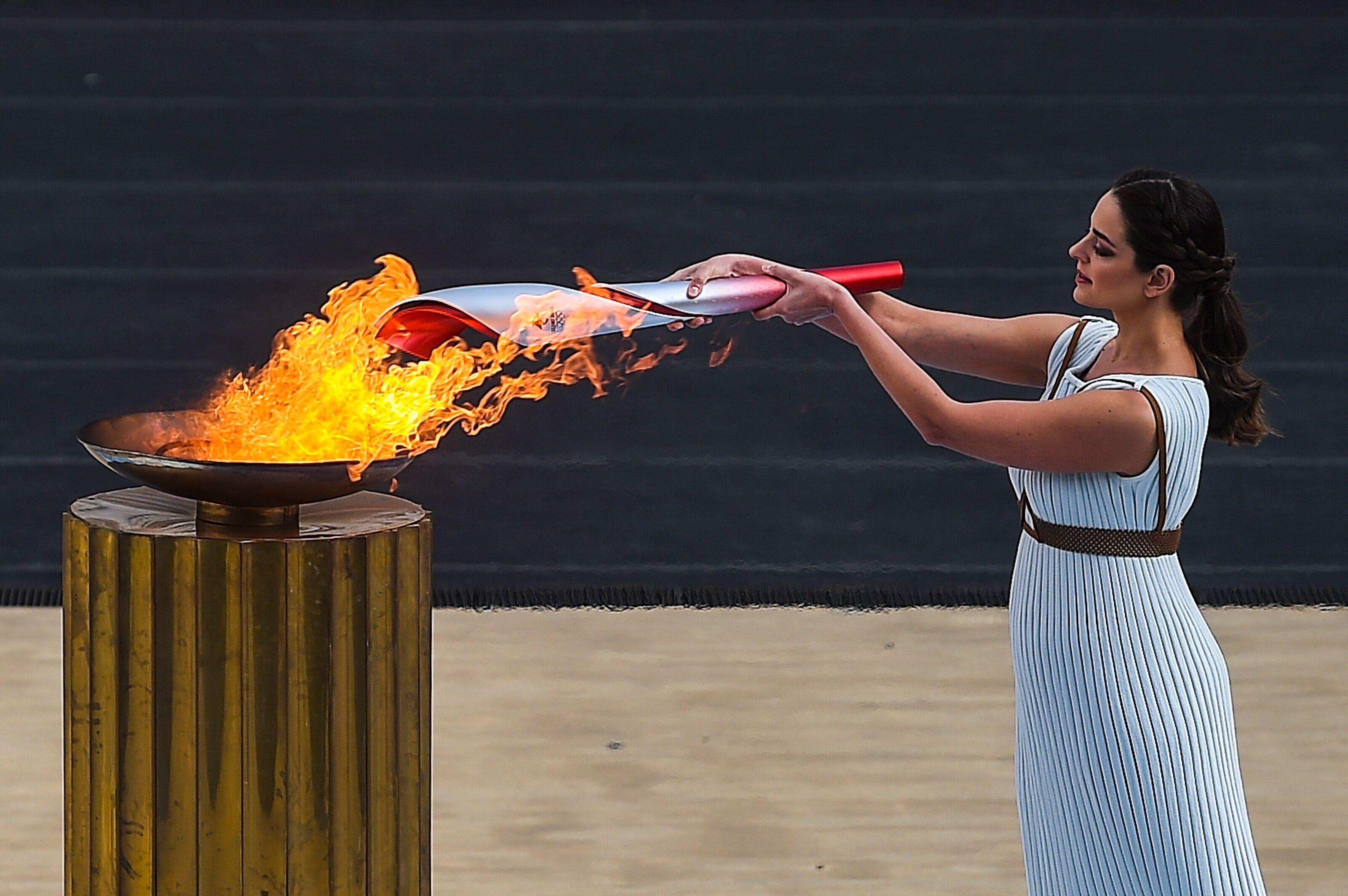Olympisches Feuer entzündet