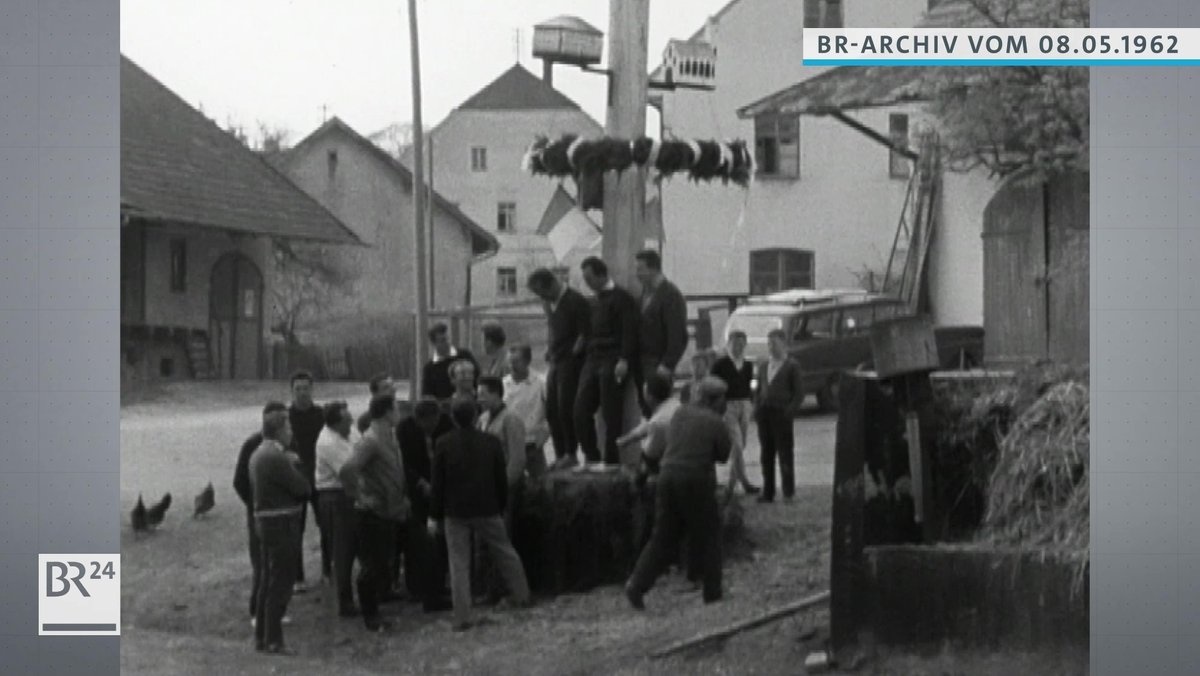 #BR24Zeitreise: Maibaumdiebstahl in Jetzendorf 1962 