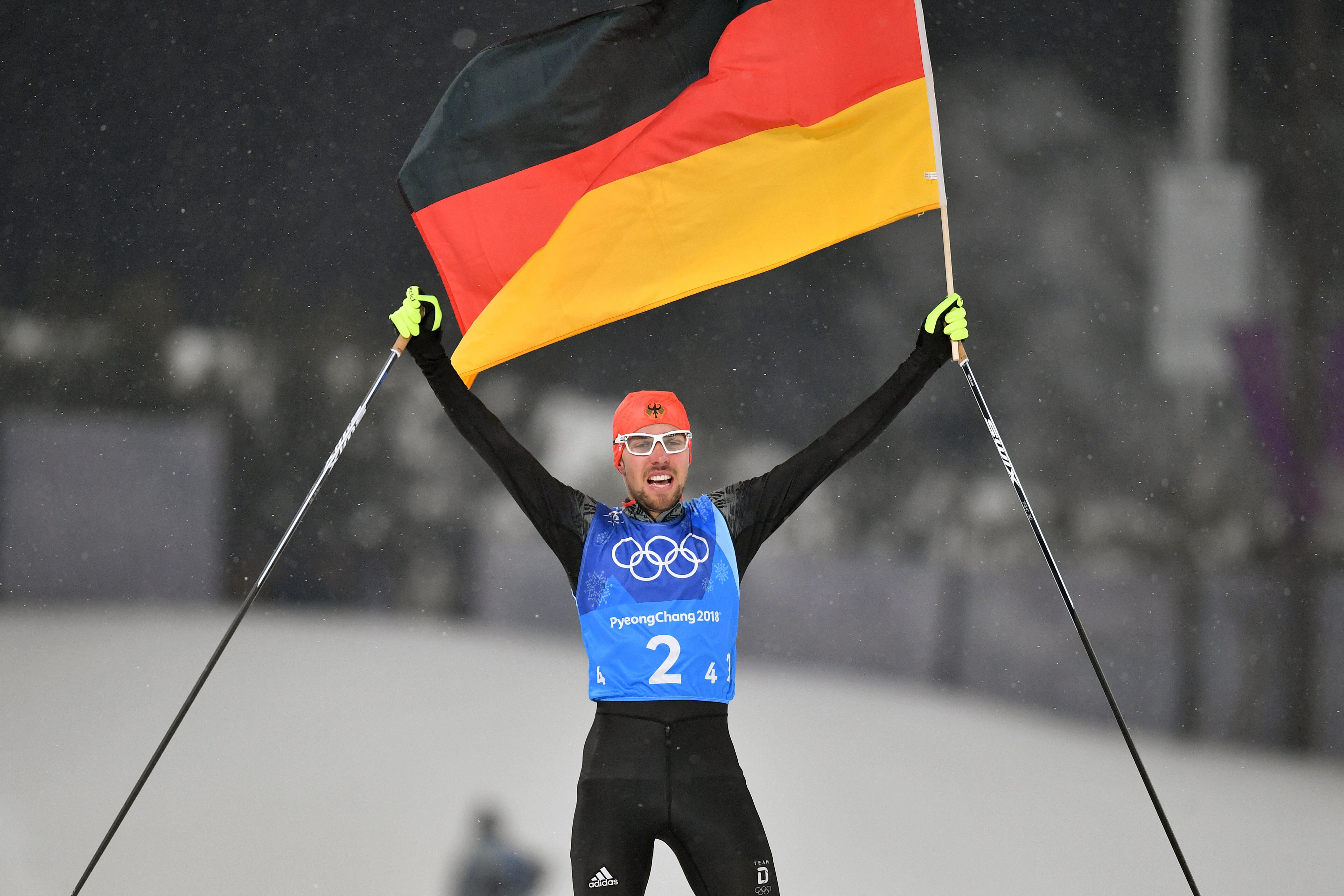 Goldmedaillengewinner Johannes Rydzek bei Olympia in Pyeongchang 2018