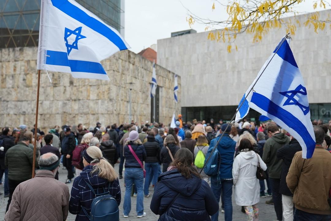 Feier zur Freilassung der Geiseln der Hamas in München