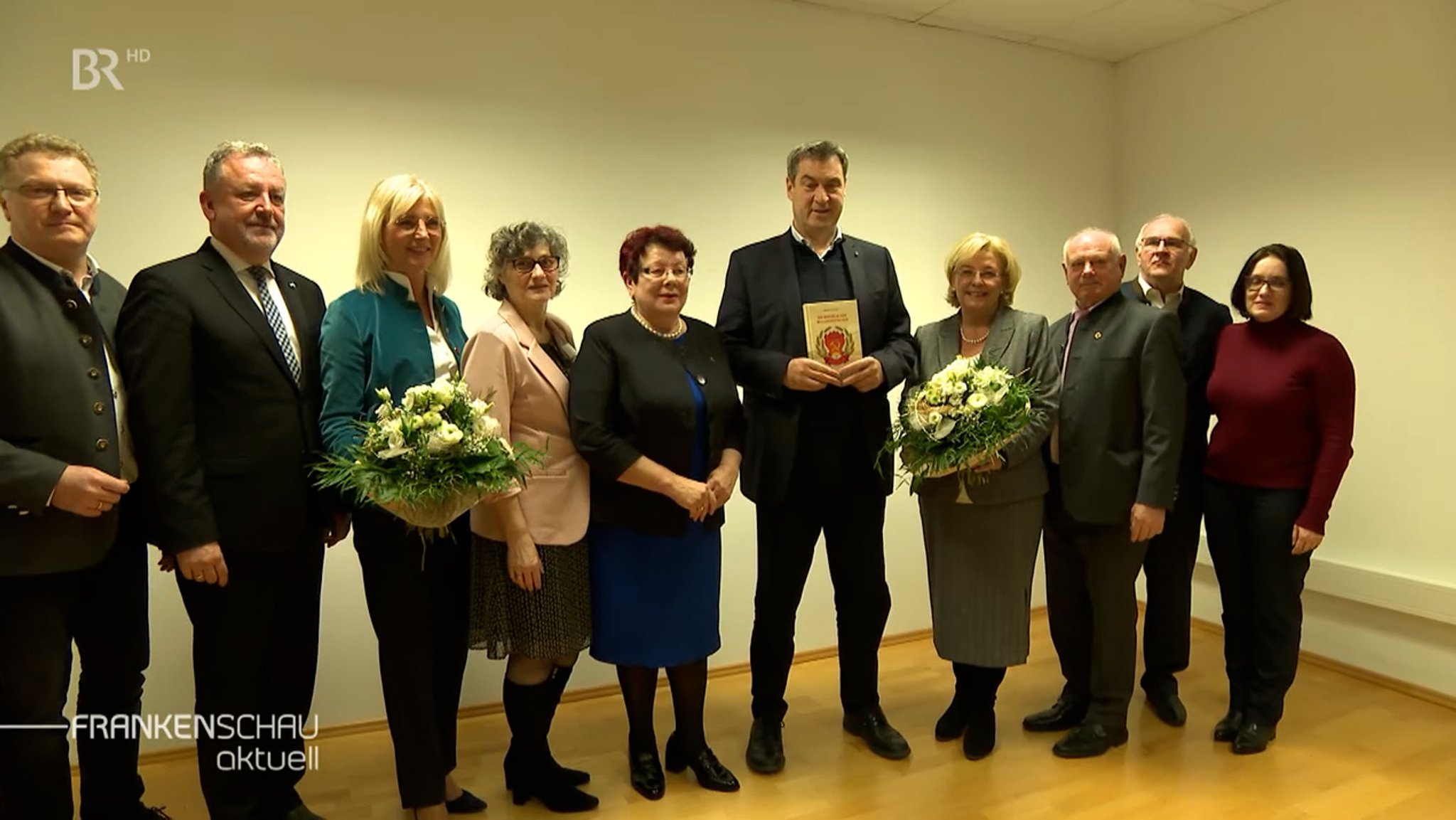 Markus Söder (CSU) im Kulturzentrum der Deutschen aus Russland.