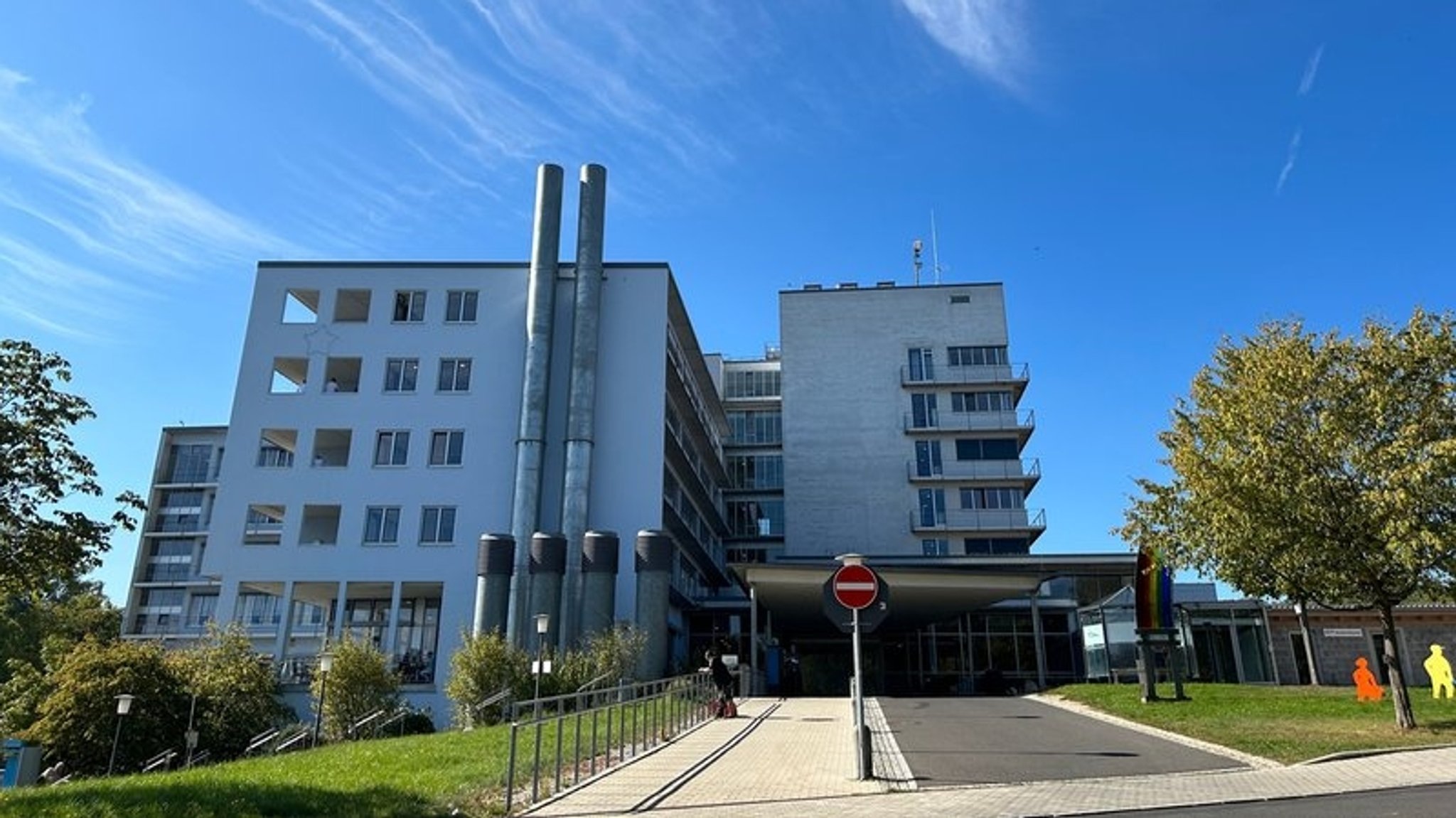 Außenansicht des Klinikums Fichtelgebirge in Marktredwitz.