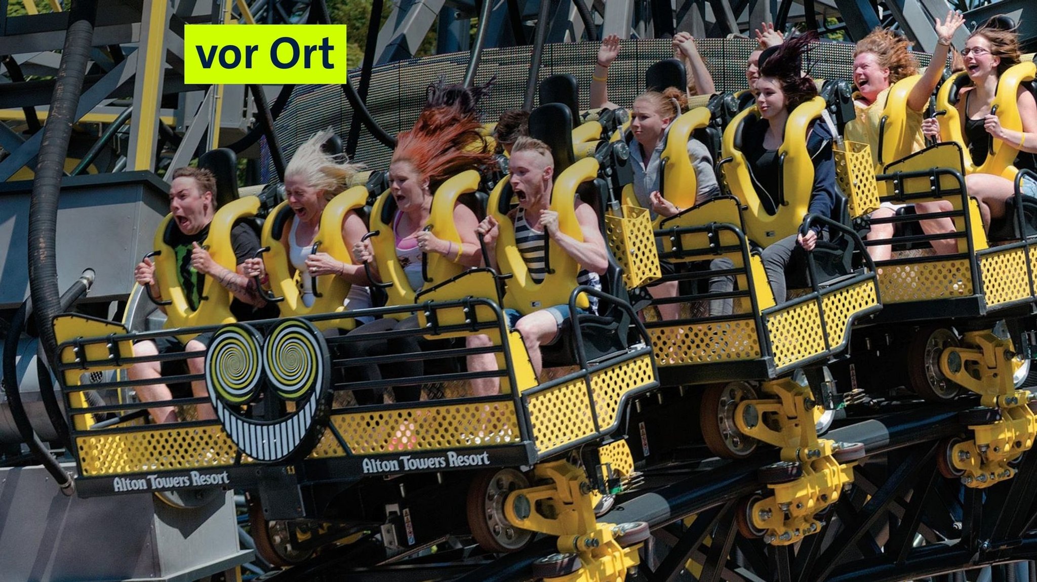 "The Smiler" ist eine Weltrekord-Achterbahn in England, erbaut von der bayerischen Firma Gerstlauer. Sie hat die meisten Überschläge.