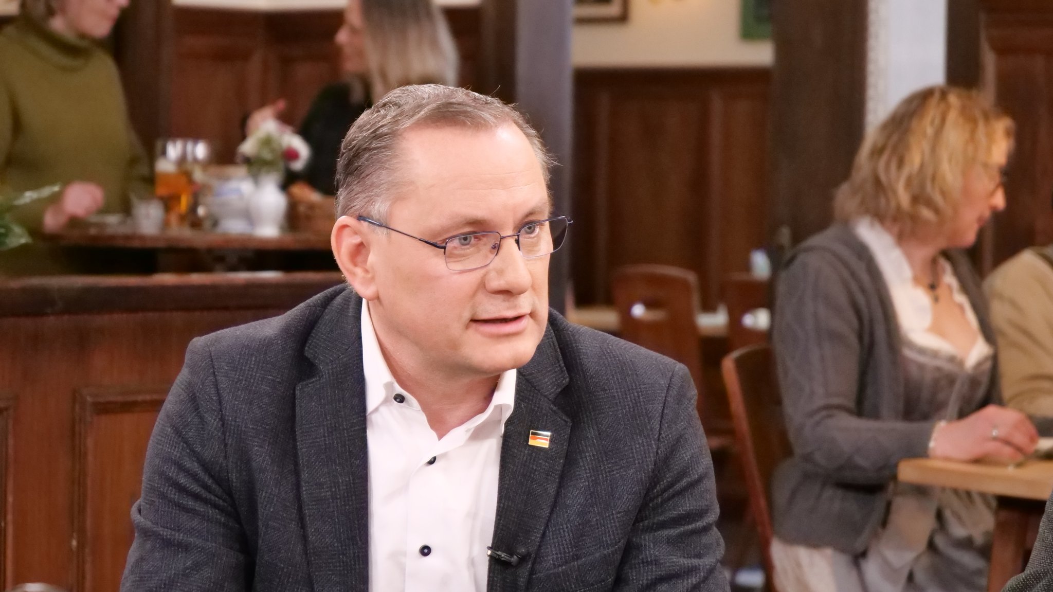 Tino Chrupalla beim BR-Sonntags-Stammtisch