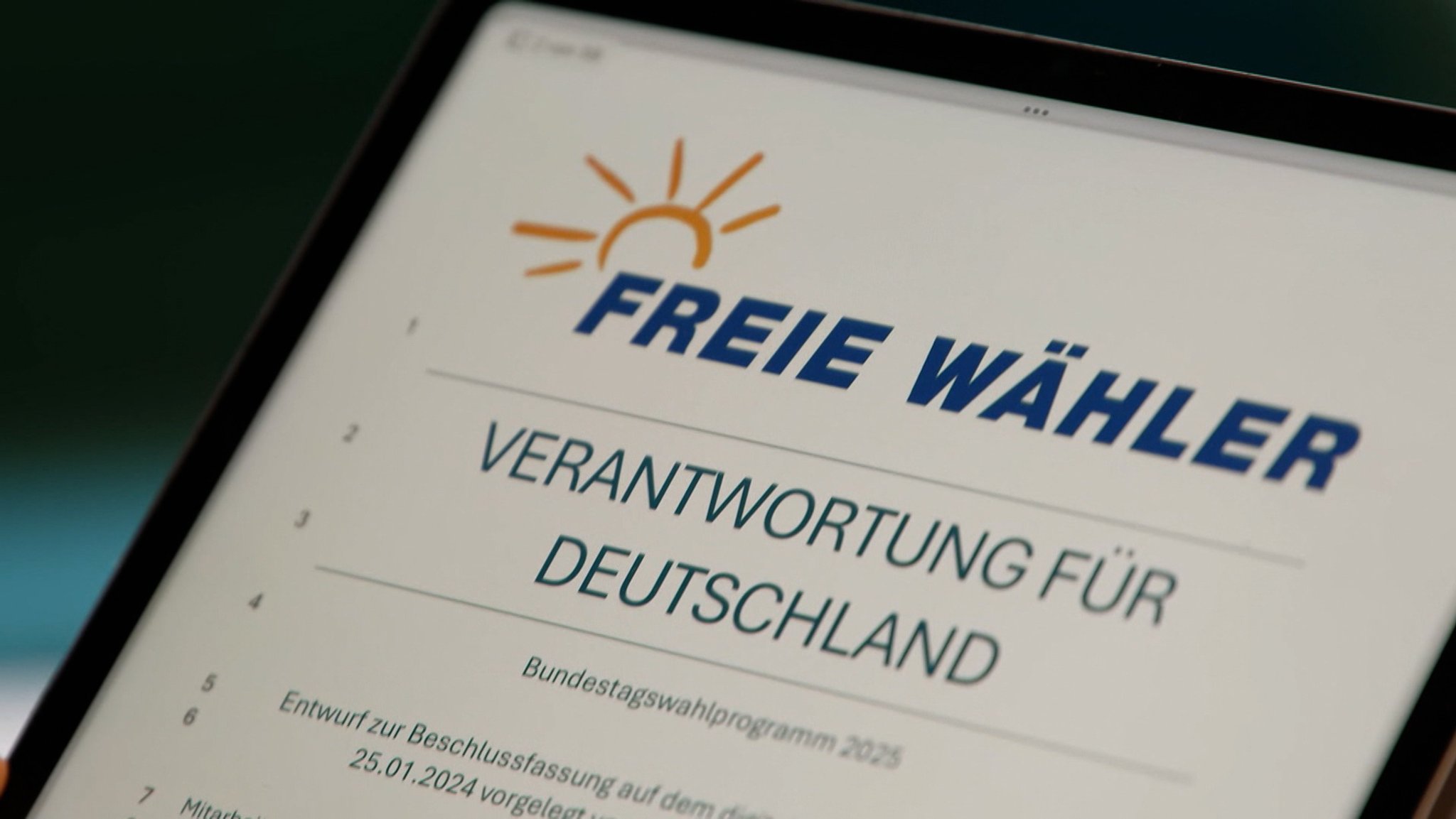 Das Wahlprogramm der Freien Wähler