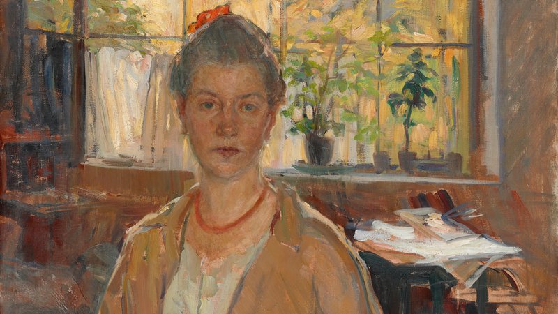 Emilie von Hallavanya, Selbstbildnis, um 1905 (?), Leinwand, 101,1 cm x 84 cm x 2 cm, Städtische Galerie im Lenbachhaus und Kunstbau München | Bild: Städtische Galerie im Lenbachhaus und Kunstbau München Emilie von Hallavanya, Selbstbildnis, um 1905 (?), Leinwand, 101,1 cm x 84 cm x 2 cm, Städtische Galerie im Lenbachhaus und Kunstbau München