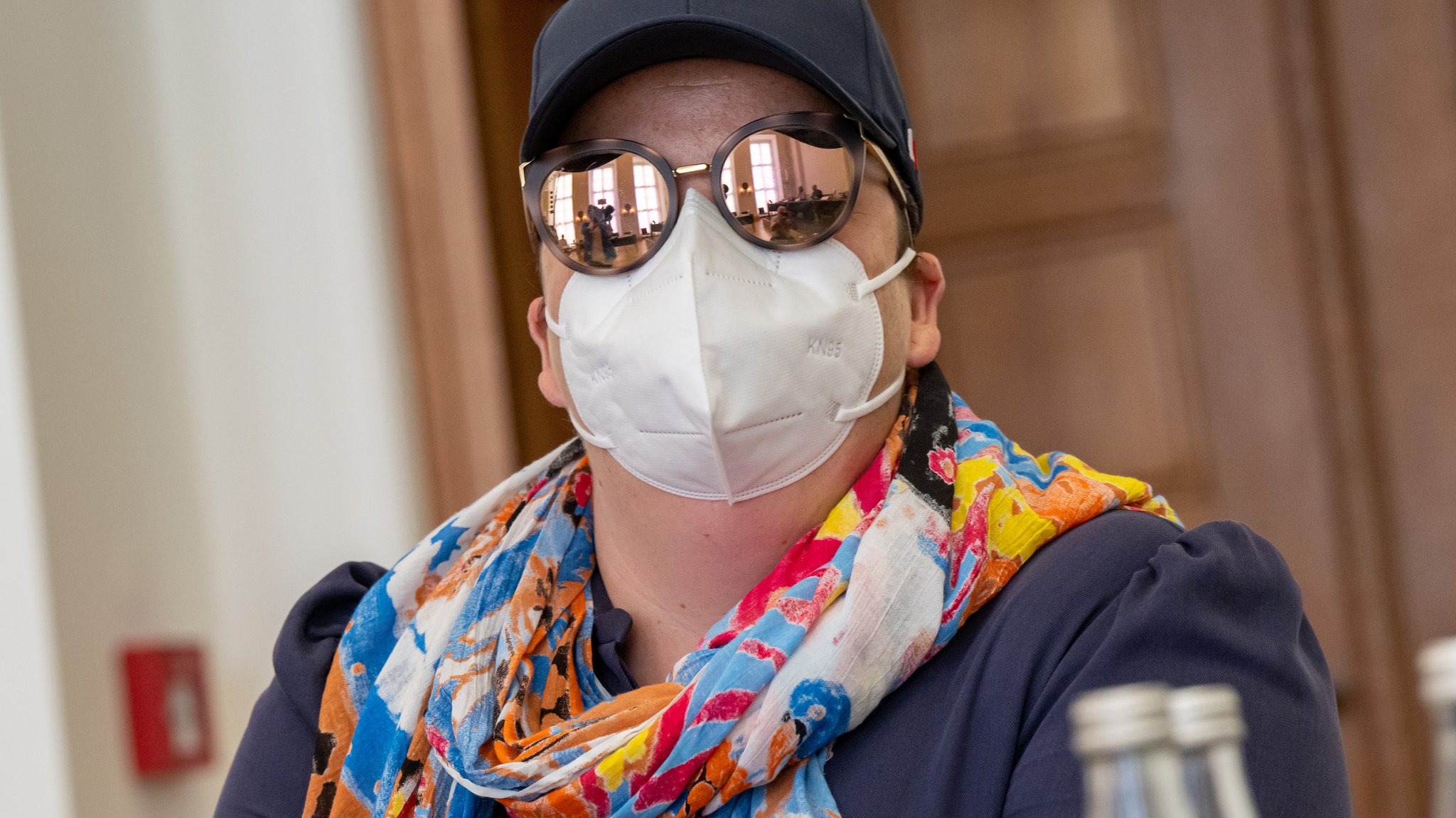 Andrea Tandler bei der Sitzung des Masken-Untersuchungsausschusses im Bayerischen Landtag. 