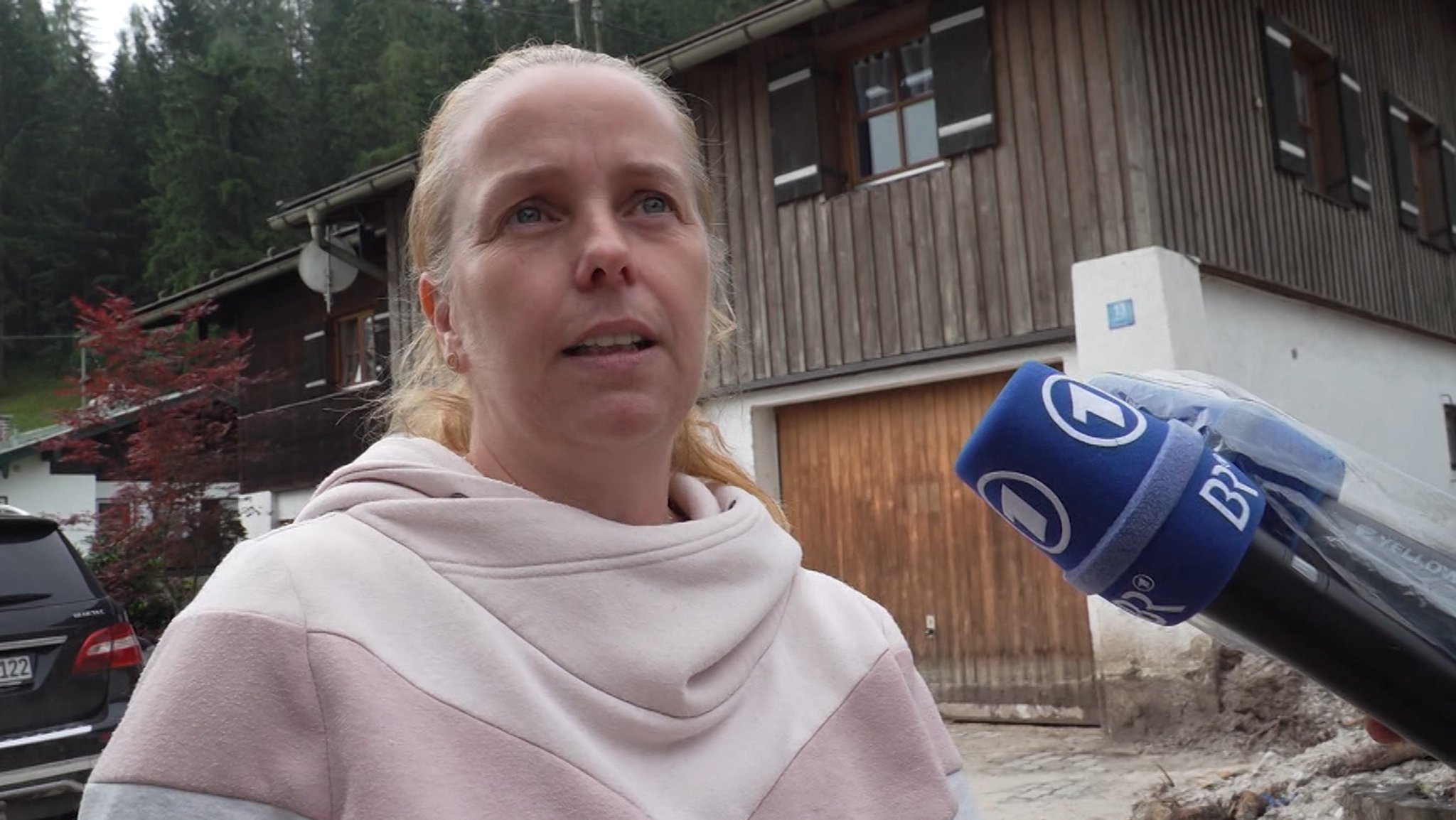 Menschen in Schönau am Königssee über ihre Situation nach der Flut.