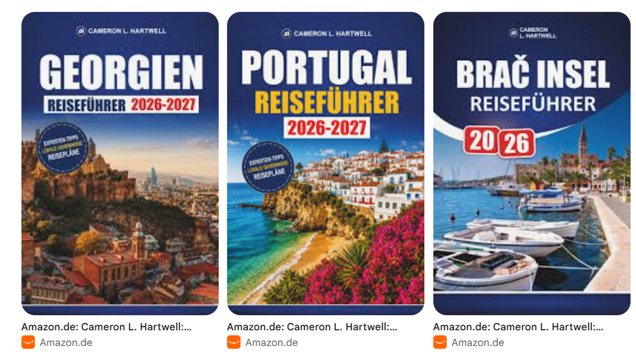 Buchcover verschiedener Reiseführer unter KI-Verdacht | Bild: BR/Nikolaus Nützel Buchcover verschiedener Reiseführer unter KI-Verdacht