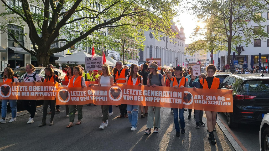 Demonstration am Donnerstagabend in München