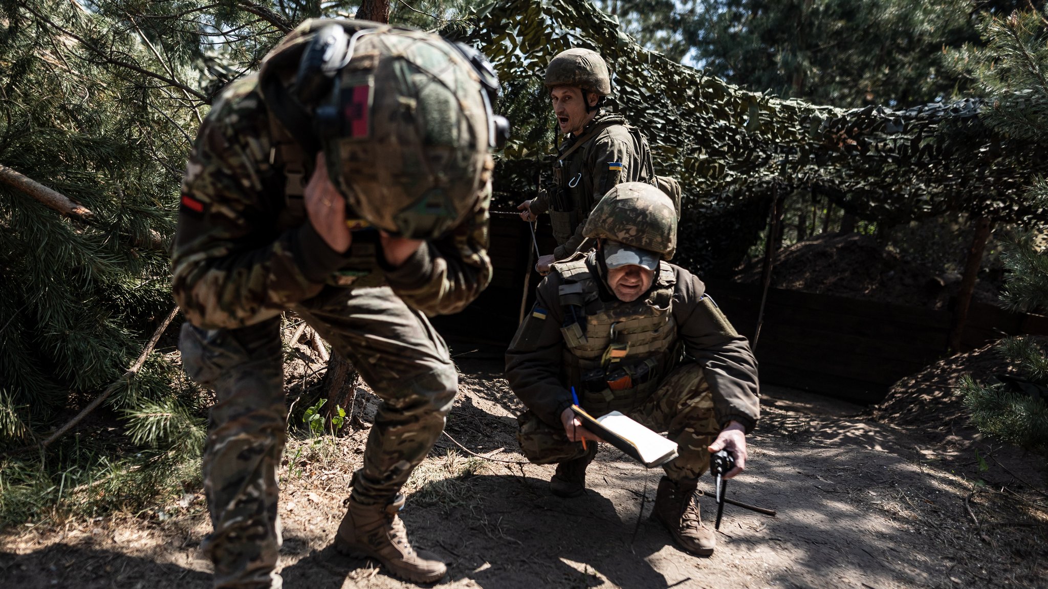 Archivbild: Ukrainische Soldaten bei Kupiansk