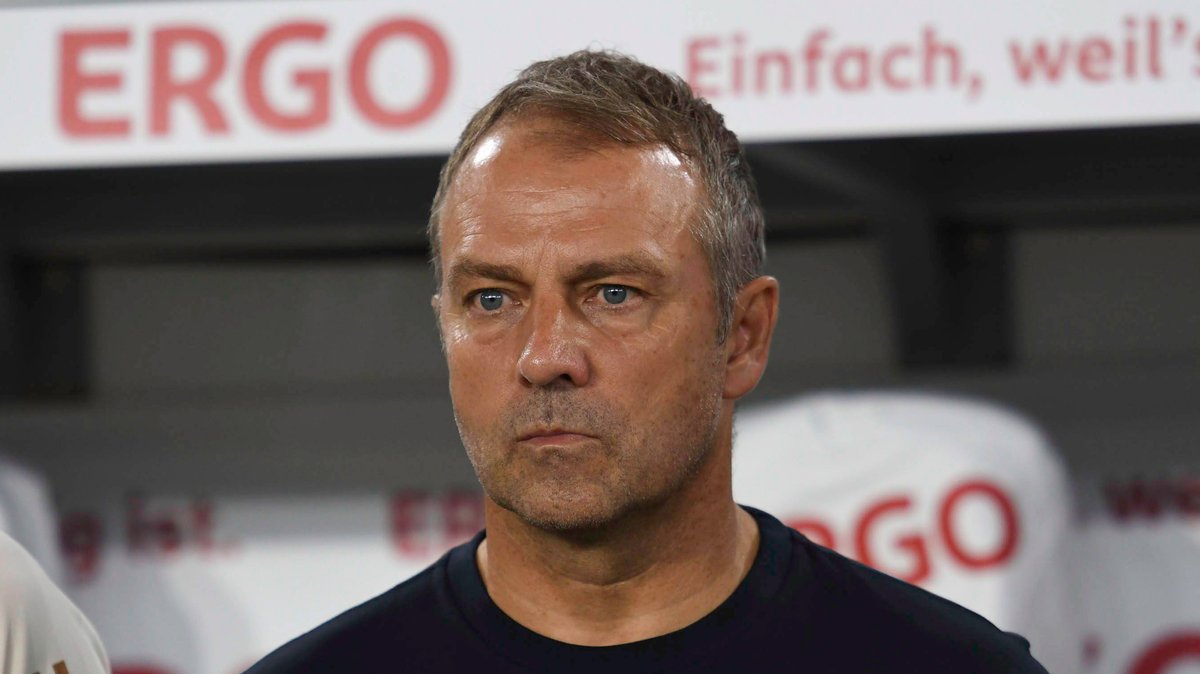 Leerer Blick nach der Niederlage: Bundestrainer Hansi Flick