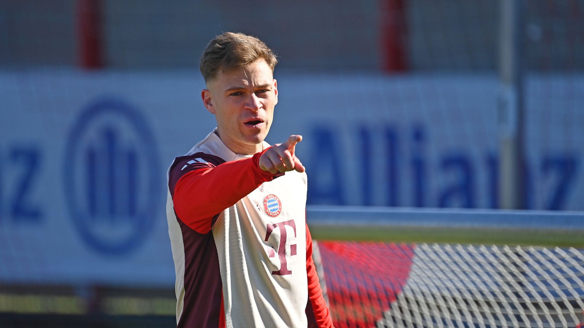 Joshua Kimmich beim Training in der Allianz Arena