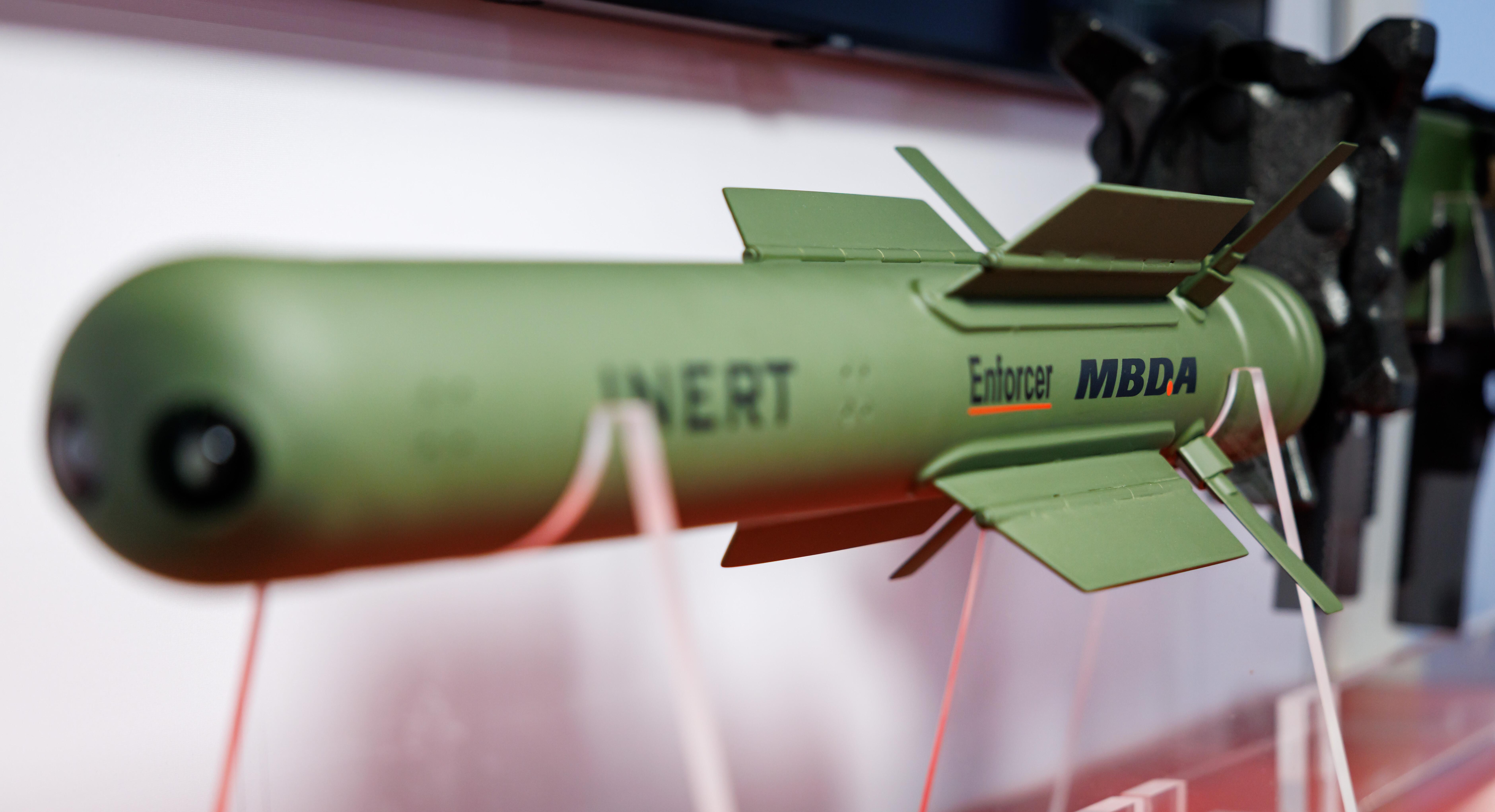 (Symbolbild) Panzerabwehrrakete Enforcer des bayerischen Rüstungsunternehmens MBDA Deutschland.