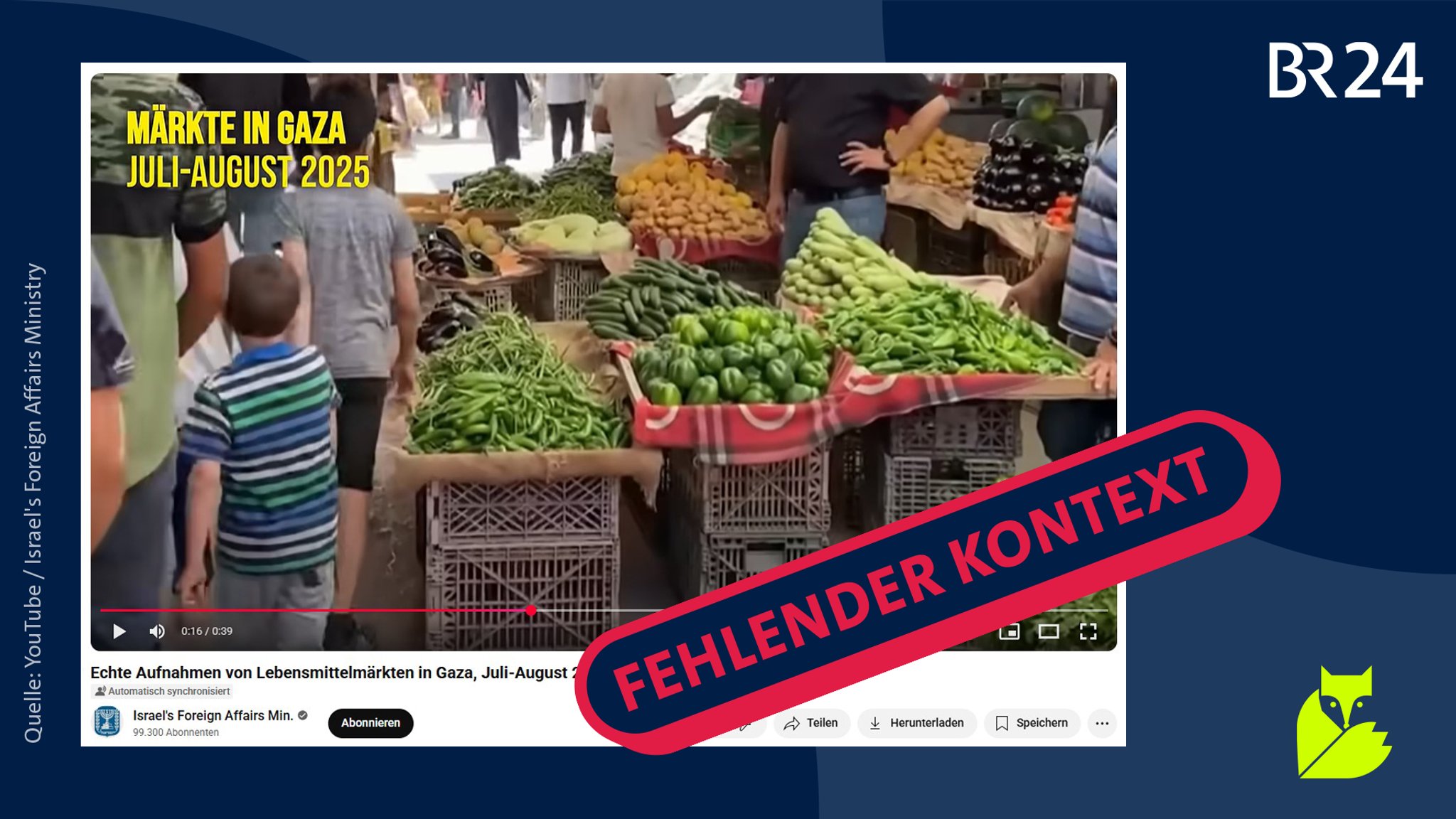 Screenshot aus einem Video des israelischen Außenministeriums.