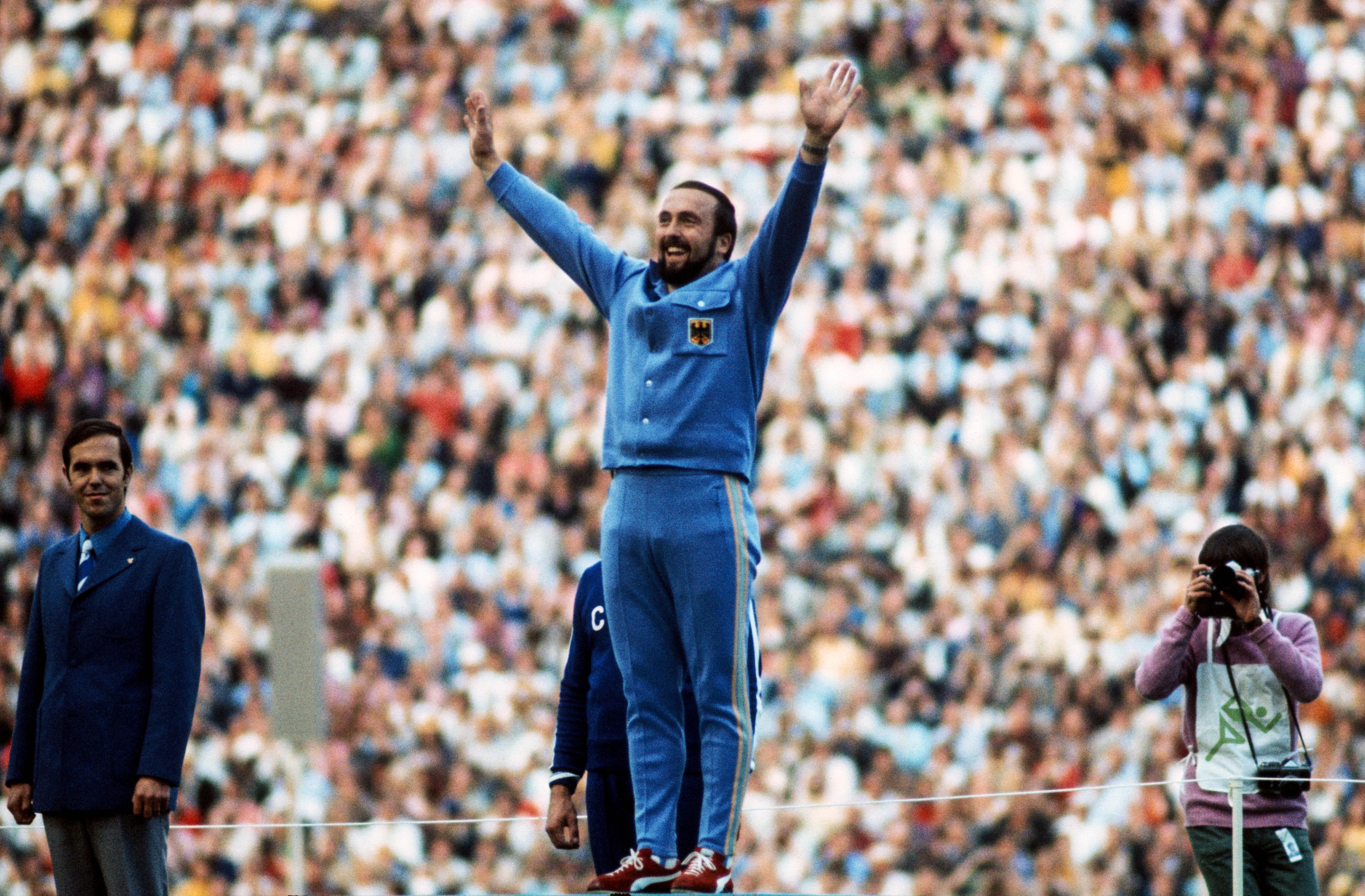 Klaus Wolfermann SIegerehrung 1972