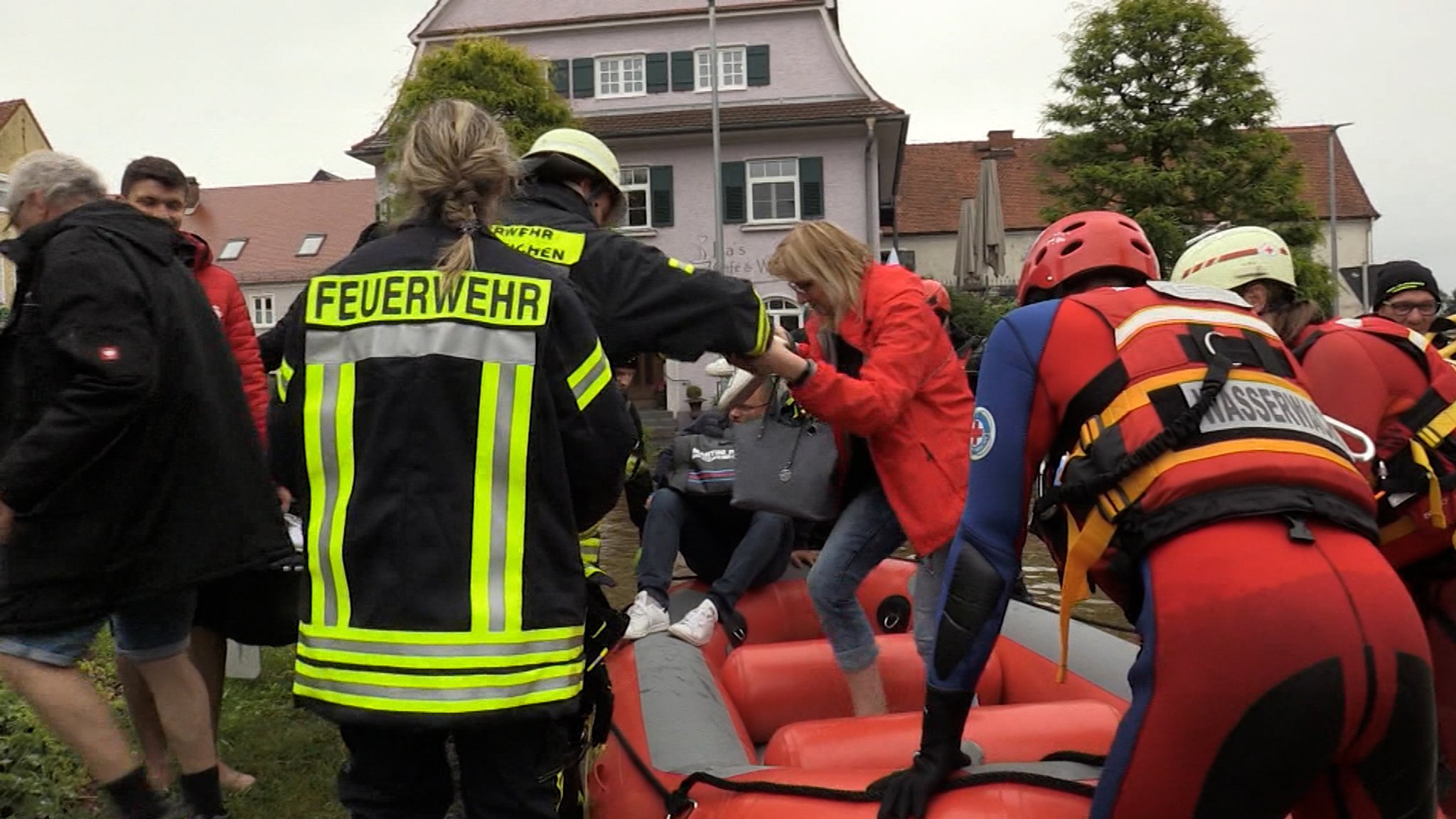 Feuerwehr im Einsatz.