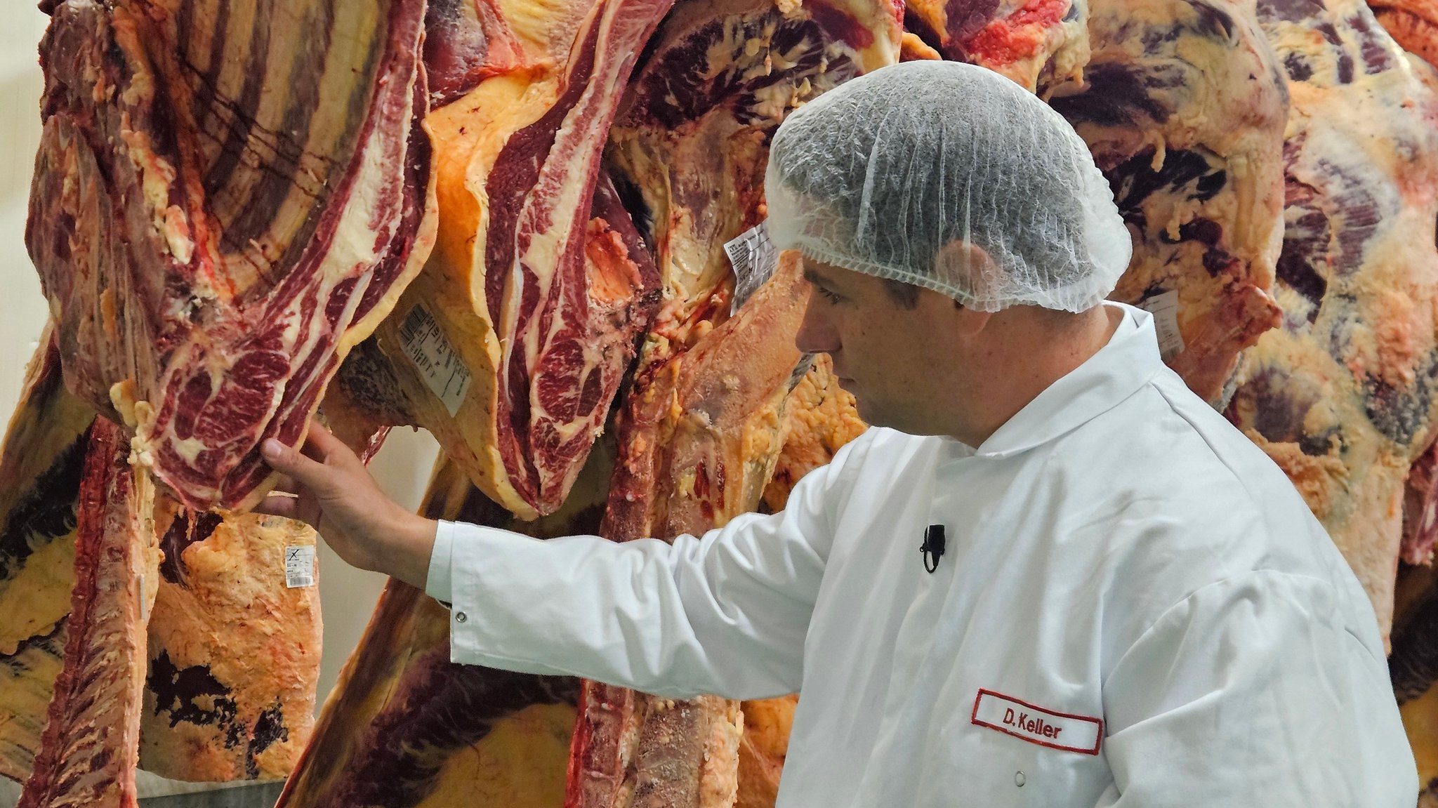 Bei Madame-Butterzart handelt es sich um besonders fettmarmoriertes Fleisch von alten Milchkühen, das mit internationalem Spitzen-Rindfleisch konkurrieren kann. | Bild: BR/Ursula Klement Bei Madame-Butterzart handelt es sich um besonders fettmarmoriertes Fleisch von alten Milchkühen, das mit internationalem Spitzen-Rindfleisch konkurrieren kann.