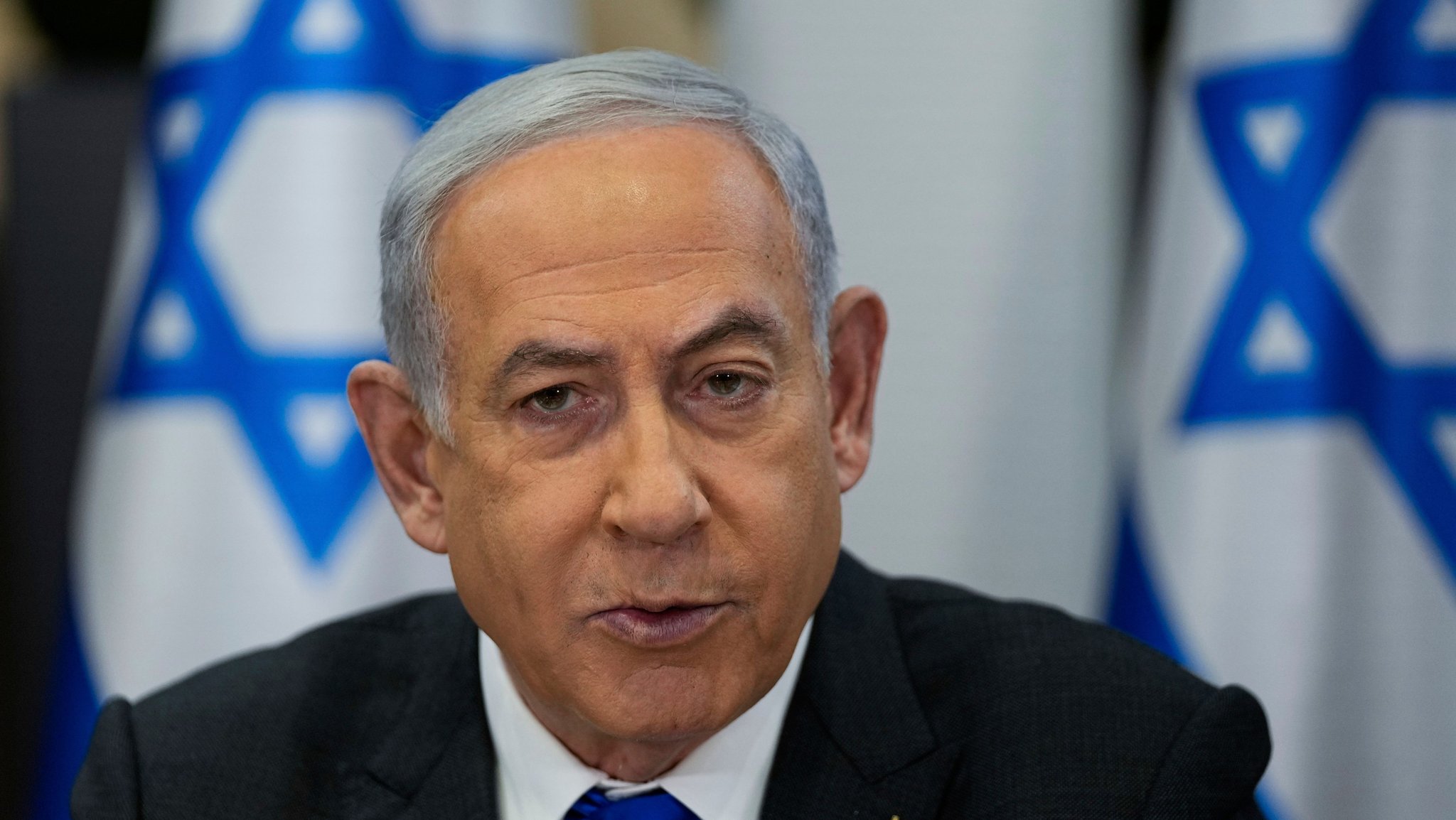 ARCHIV - 24.12.2023, Israel, Tel Aviv: Benjamin Netanjahu, Ministerpräsident von Israel. (zu dpa: «Netanjahu schließt Truppenabzug aus dem Südlibanon aus») Foto: Ohad Zwigenberg/AP/dpa +++ dpa-Bildfunk +++