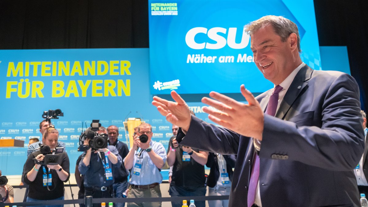 CSU-Chef Söder auf dem Parteitag 