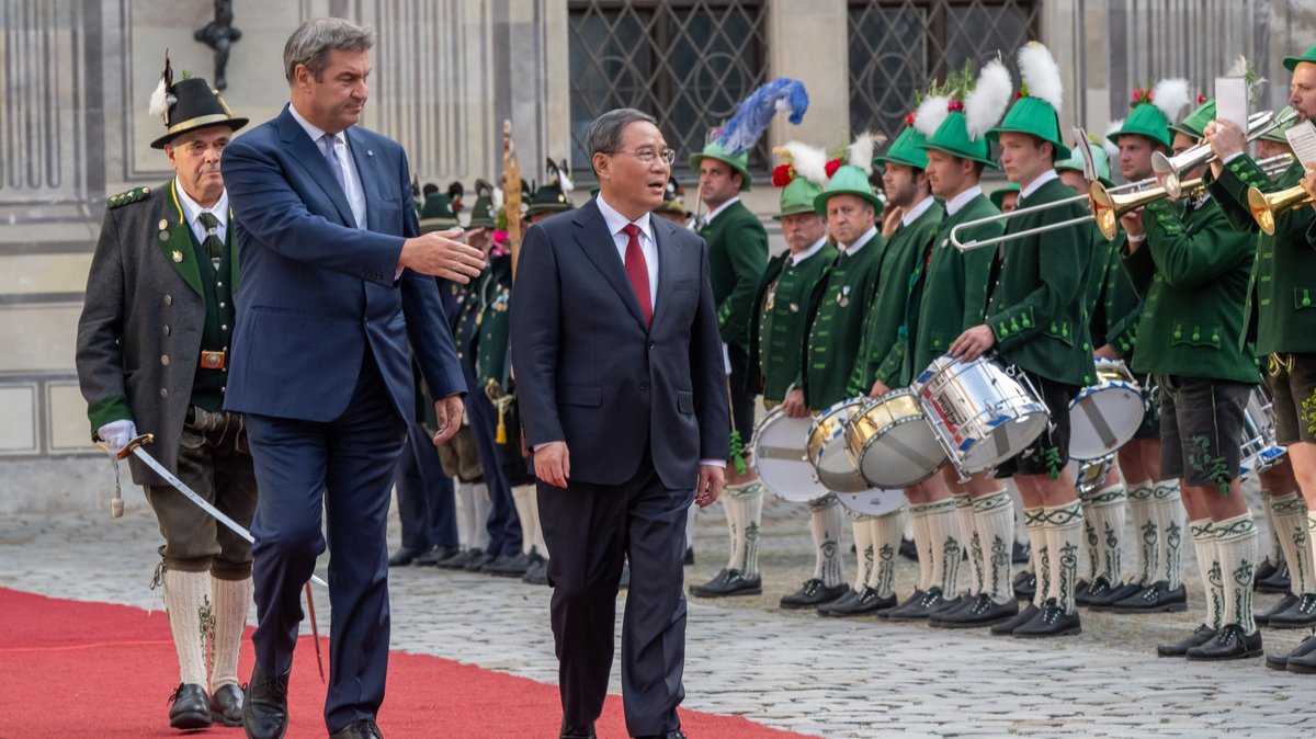 Der chinesische Ministerpräsident Li Qiang und seine Delegation waren heute zu Besuch in München.
