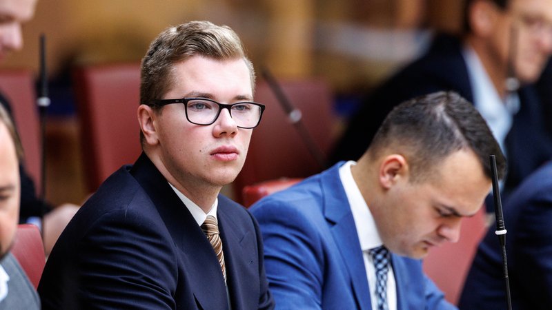 Daniel Halemba bei einer Sitzung des Bayerischen Landtags. | Bild: picture alliance/dpa | Matthias Balk Daniel Halemba bei einer Sitzung des Bayerischen Landtags.