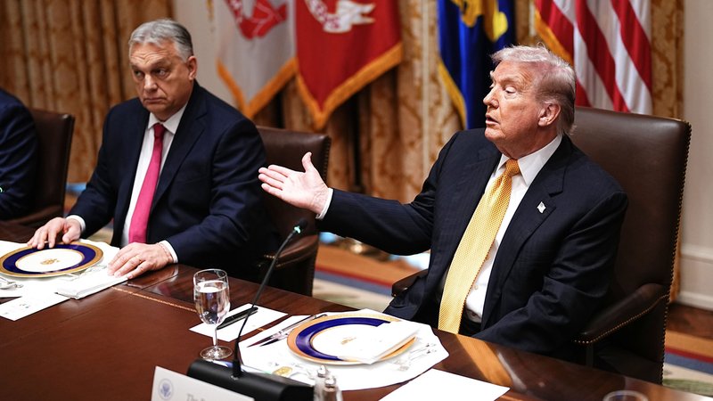 Archivbild vom 7.November 2025: Trump empfängt Ungarns Premier Victor Orban in Washington | Bild: picture alliance / Captital Pictures | RS/MPI Archivbild vom 7.November 2025: Trump empfängt Ungarns Premier Victor Orban in Washington