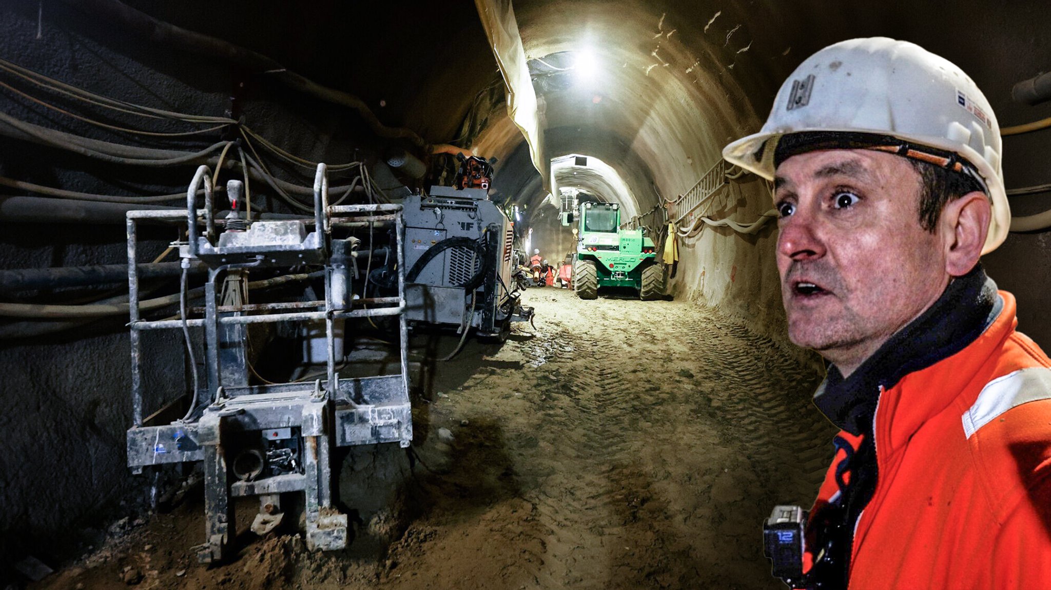 Darin Angelov (Bauleiter) im Tunnelbau für die 2. Stammstrecke München.