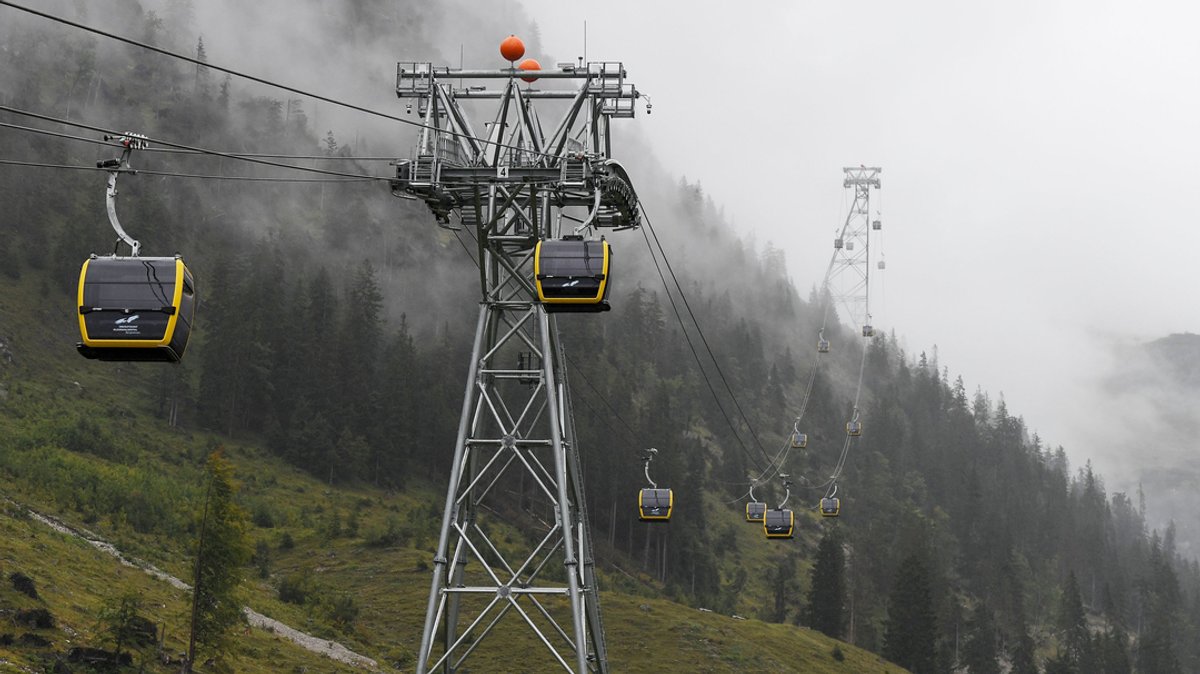Gondeln der Nebelhornbahn
