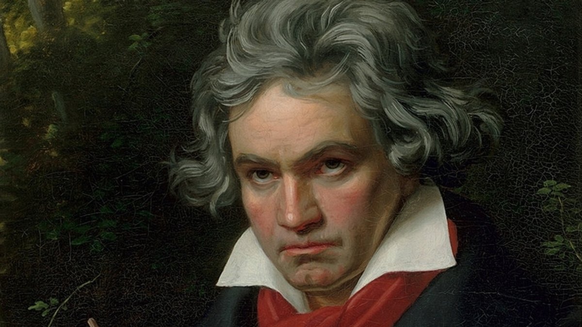 Ein Portrait von Ludwig van Beethoven  (1770-1827)