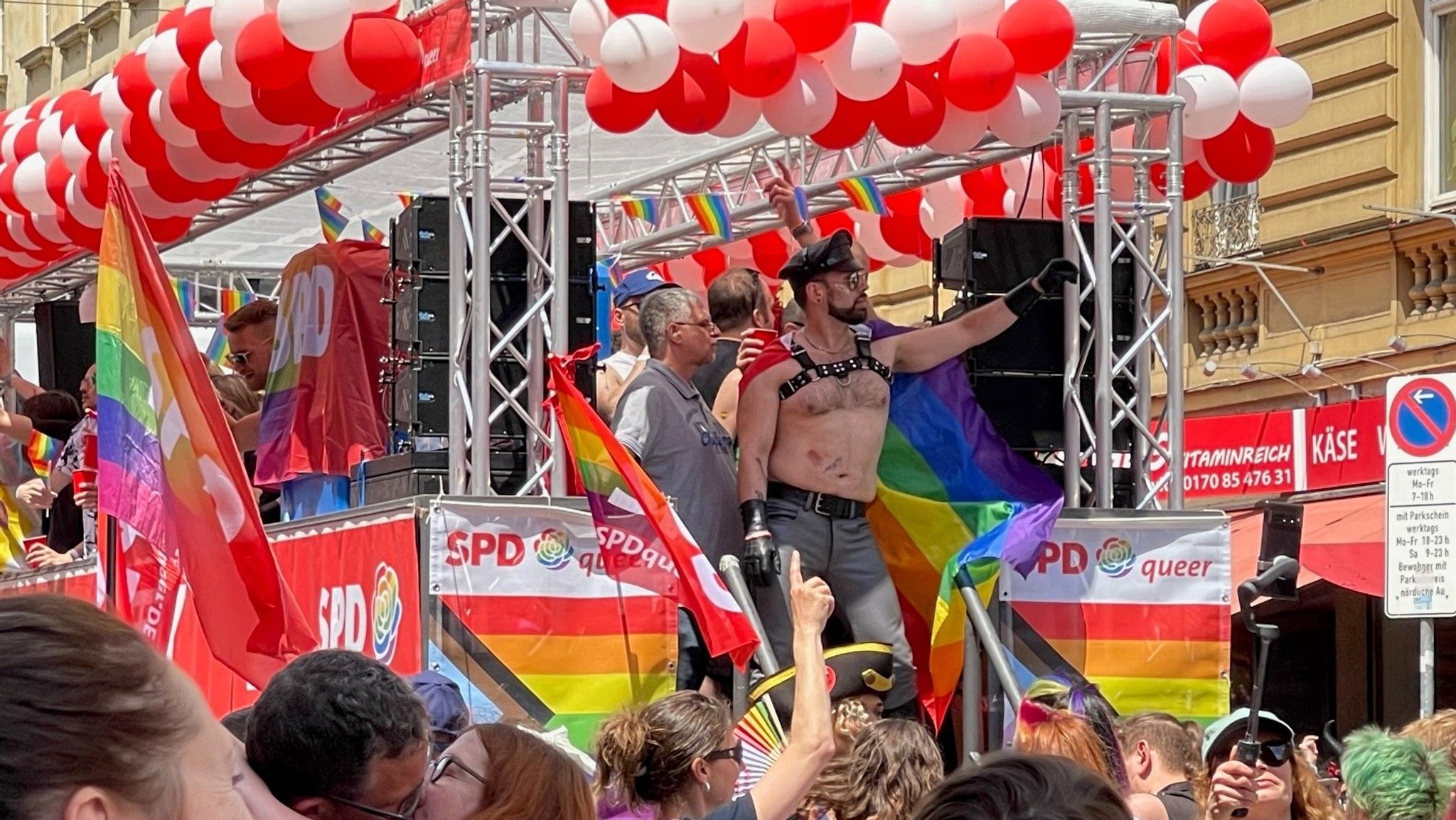 Teilnehmer des CSD in München