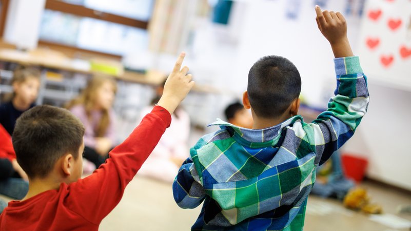 Archivbild: Grundschüler in München | Bild: picture alliance / dpa | Matthias Balk Archivbild: Grundschüler in München