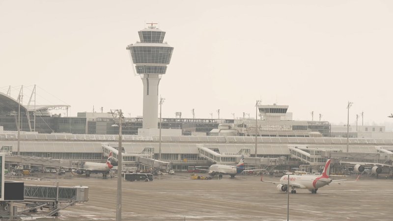 Der Münchner Flughafen. | Bild: BR24 Der Münchner Flughafen.
