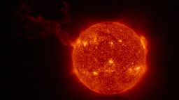 (Archivbild) Eine gewaltige Sonneneruption - aufgenommen von der Sonde "Solar Orbiter" | Bild:ESA, NASA, Solar Orbiter, EUI Team