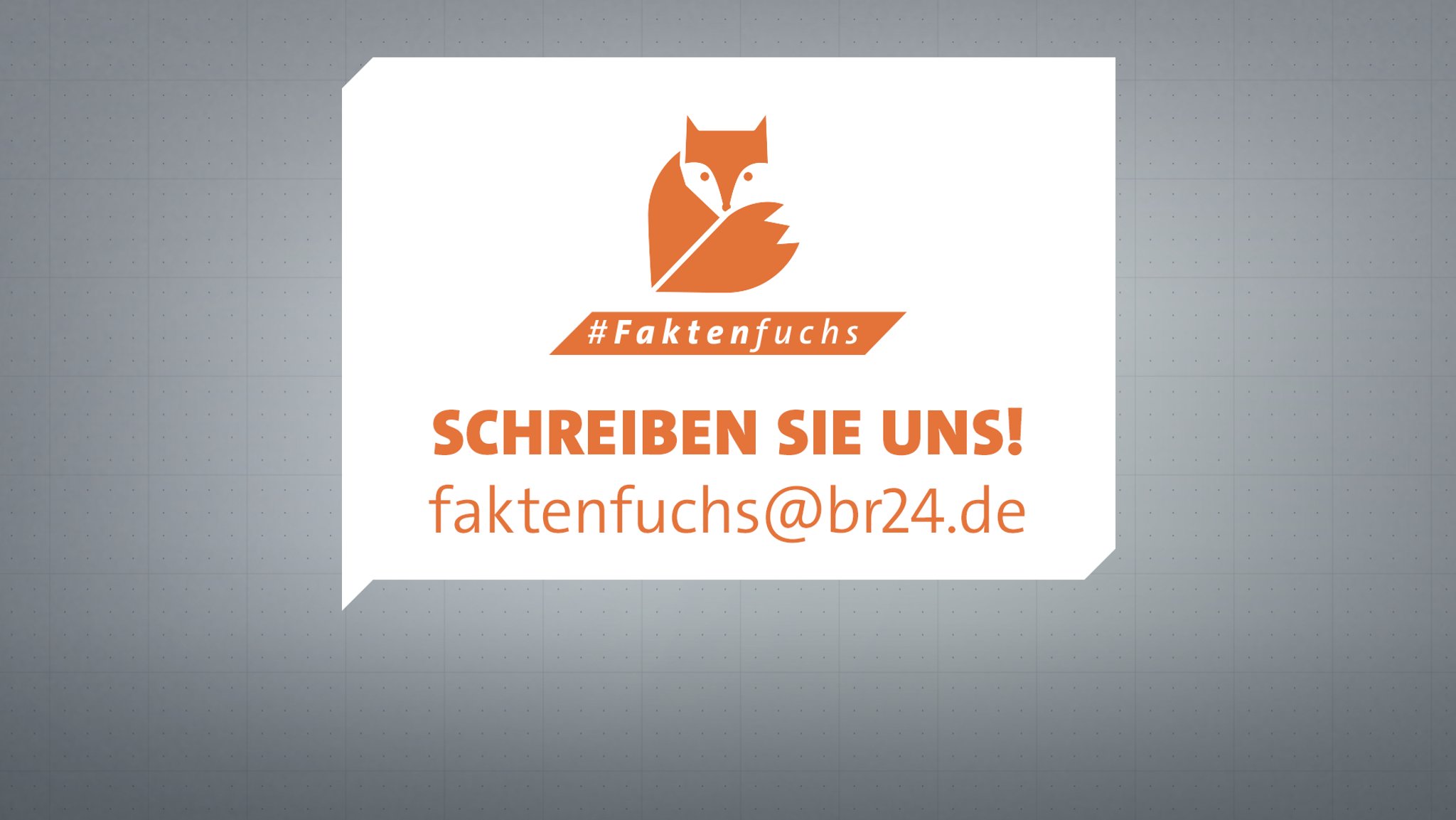 Das #Faktenfuchs-Team ist per Mail erreichbar.