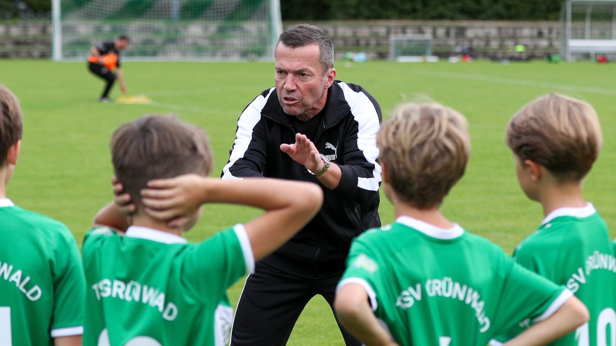 Lothar Matthäus trainierte die E-Jugendmannschaft des TSV Grünwald.