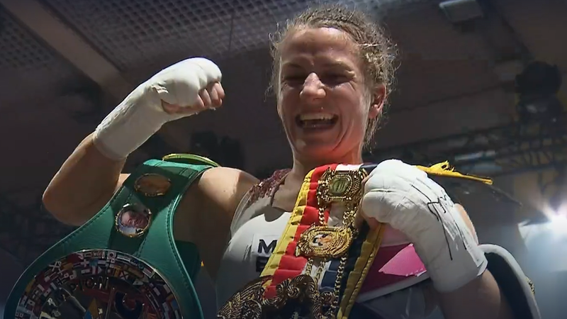 Boxnacht Heidelberg: Tina Rupprecht (Augsburg) vs. Eri Matsuda (JPN) | Bild: picture alliance/dpa | Boxnacht Heidelberg: Tina Rupprecht (Augsburg) vs. Eri Matsuda (JPN)