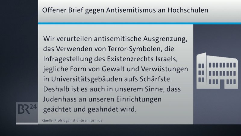 Offener Brief der Professoren | Bild: BR Offener Brief der Professoren