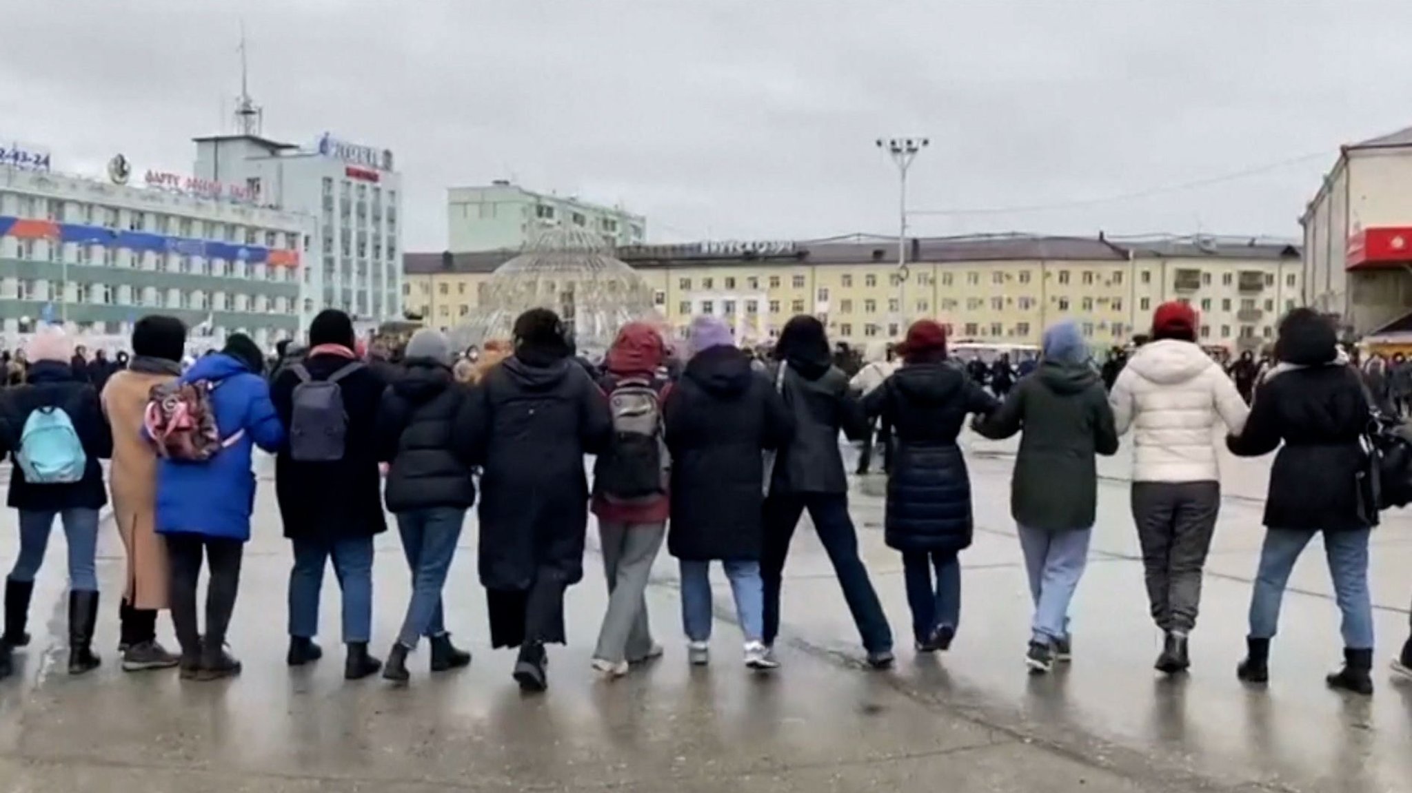 Anti-Kriegs-Protest in Russland