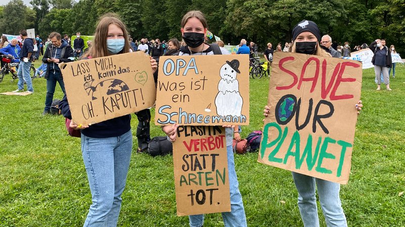Klimaaktivisten in Nürnberg