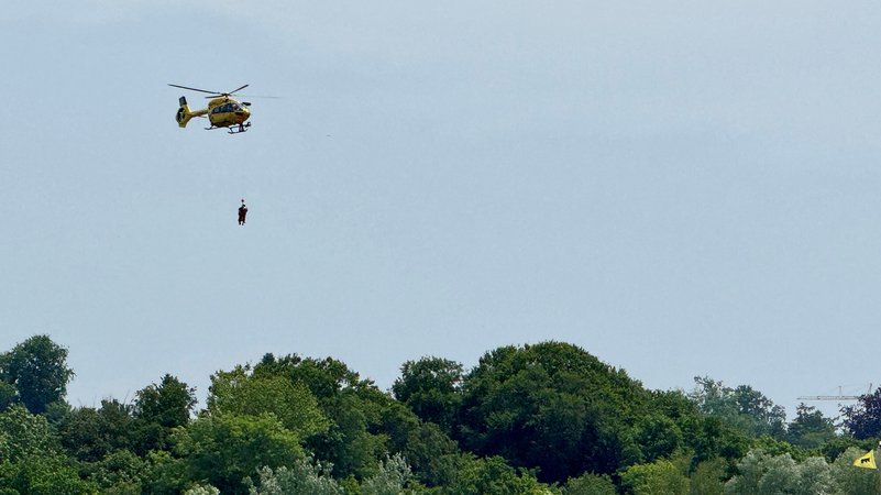 Rettungseinsatz am 15. Juni 2025 am Starnberger See | Bild: BR/Nico Hilebrand Rettungseinsatz am 15. Juni 2025 am Starnberger See