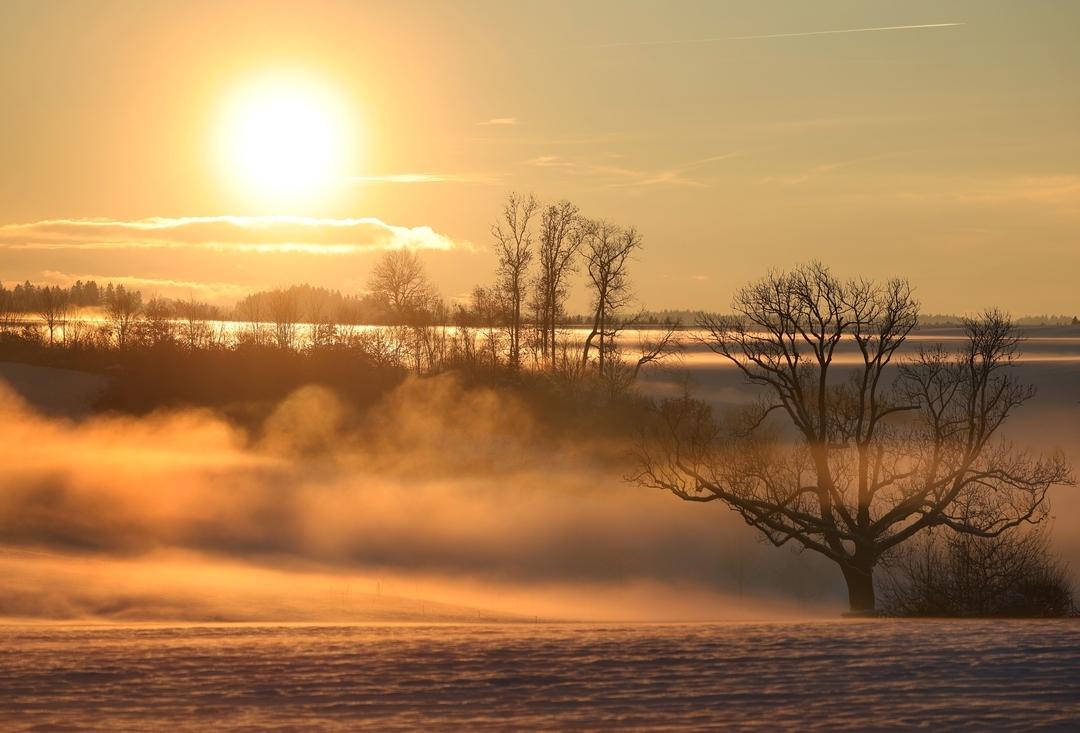27.11.25 - Abendliche Winterlandschaft bei Marktoberdorf im Ostallgäu
