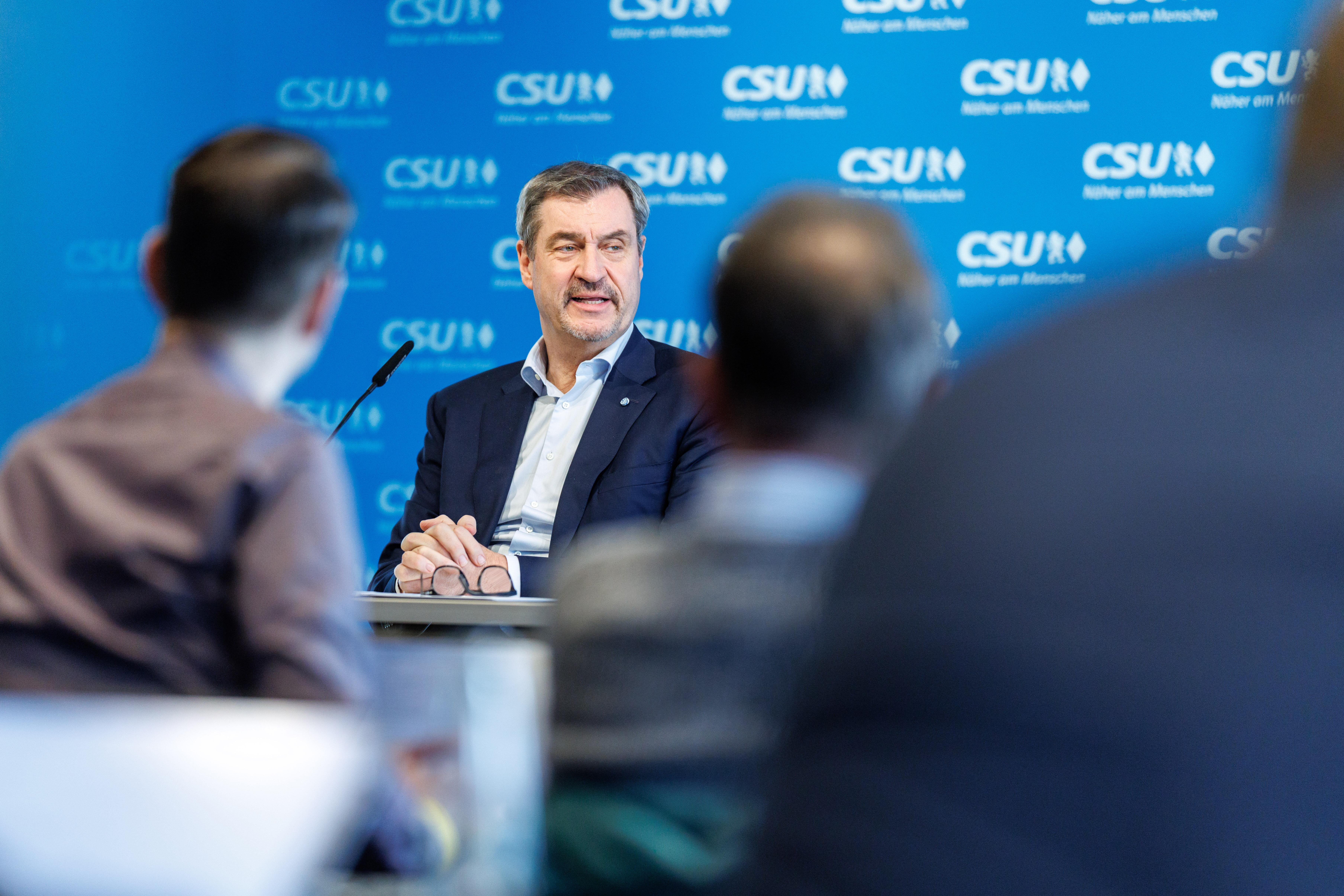 CSU-Chef Markus Söder nach einer CSU-Vorstandssitzung
