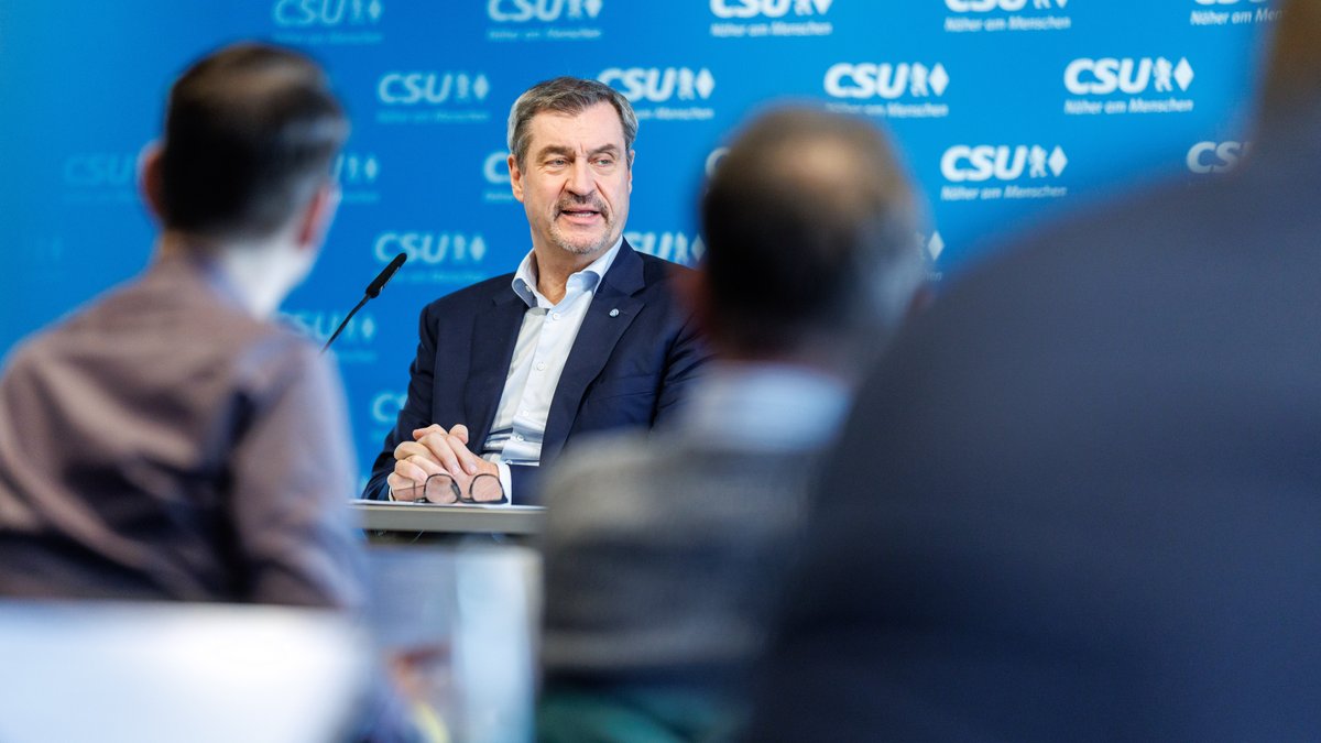CSU-Chef Markus Söder nach einer CSU-Vorstandssitzung