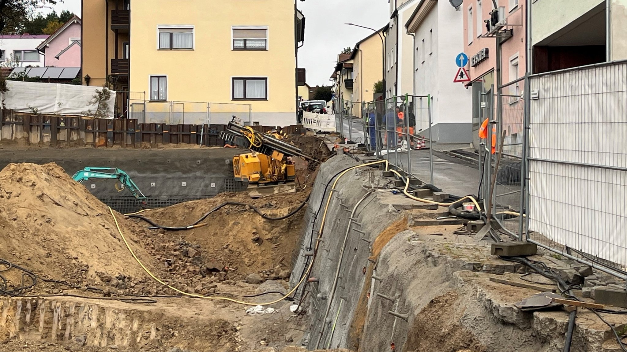 Entwarnung an Baustelle in Bad Kötzting - Gasaustritt gestoppt