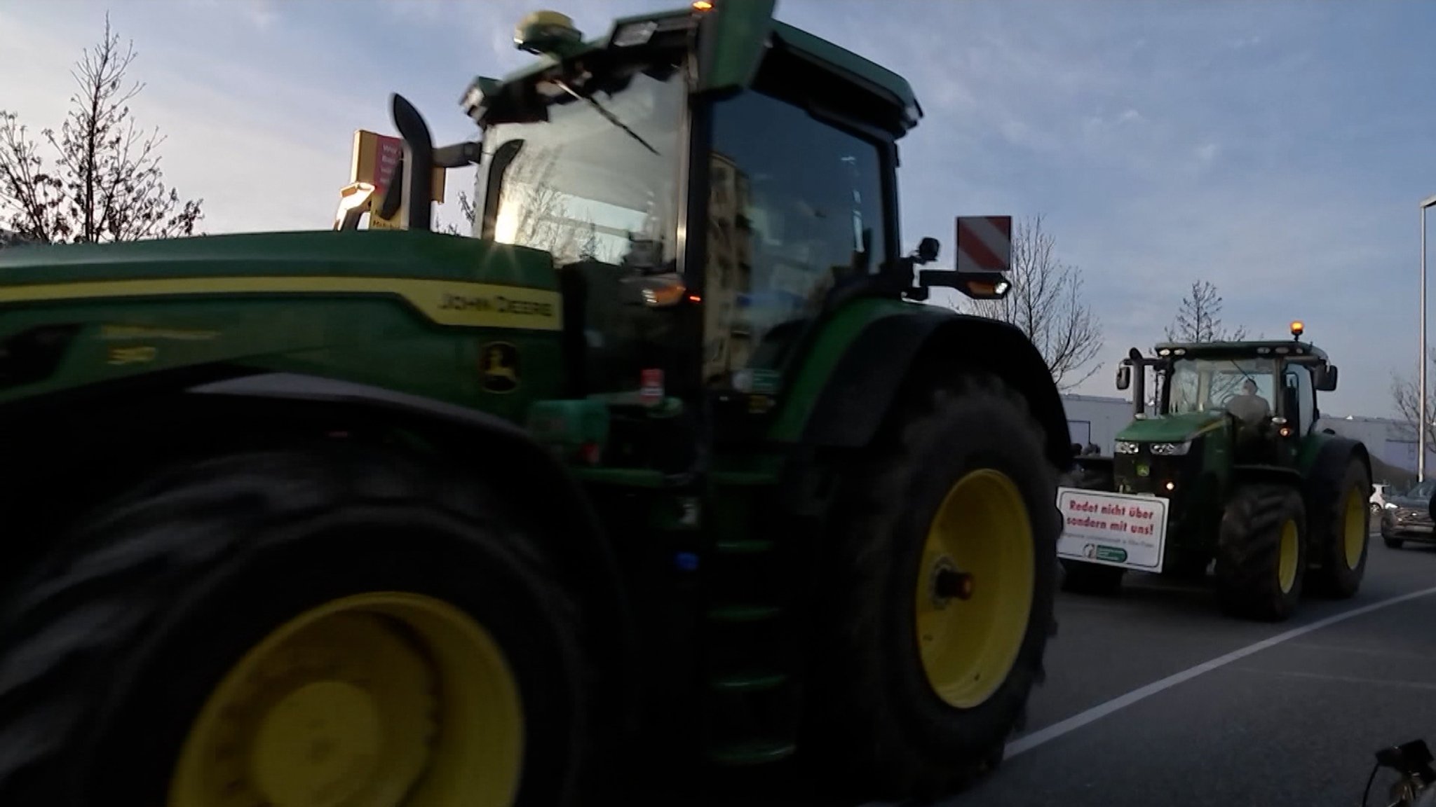 Tag Vier der rollenden Traktoren in Deutschland. 