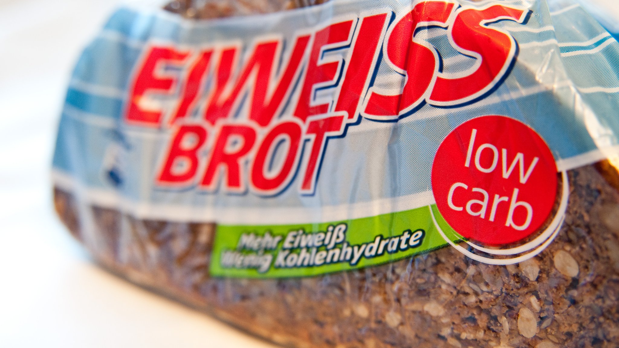 Verpacktes Eiweißbrot