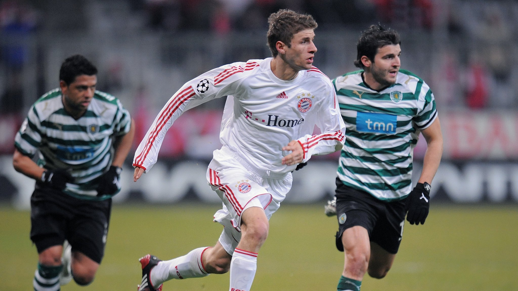 Thomas Müller bei seinem Champions-League-Debüt 2009 gegen Sporting Lissabon