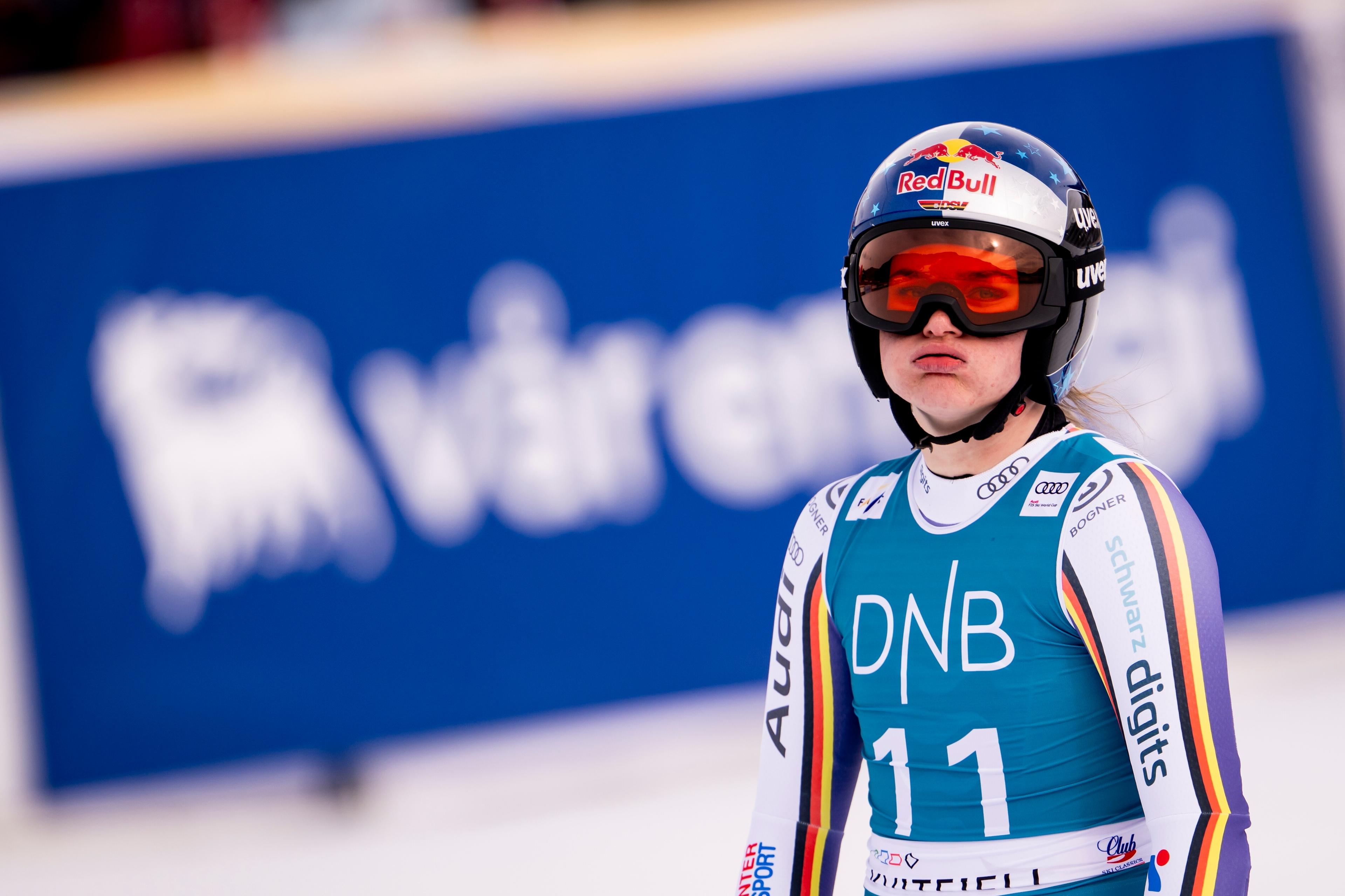 Emma Aicher ist enttäuscht nach der Abfahrt